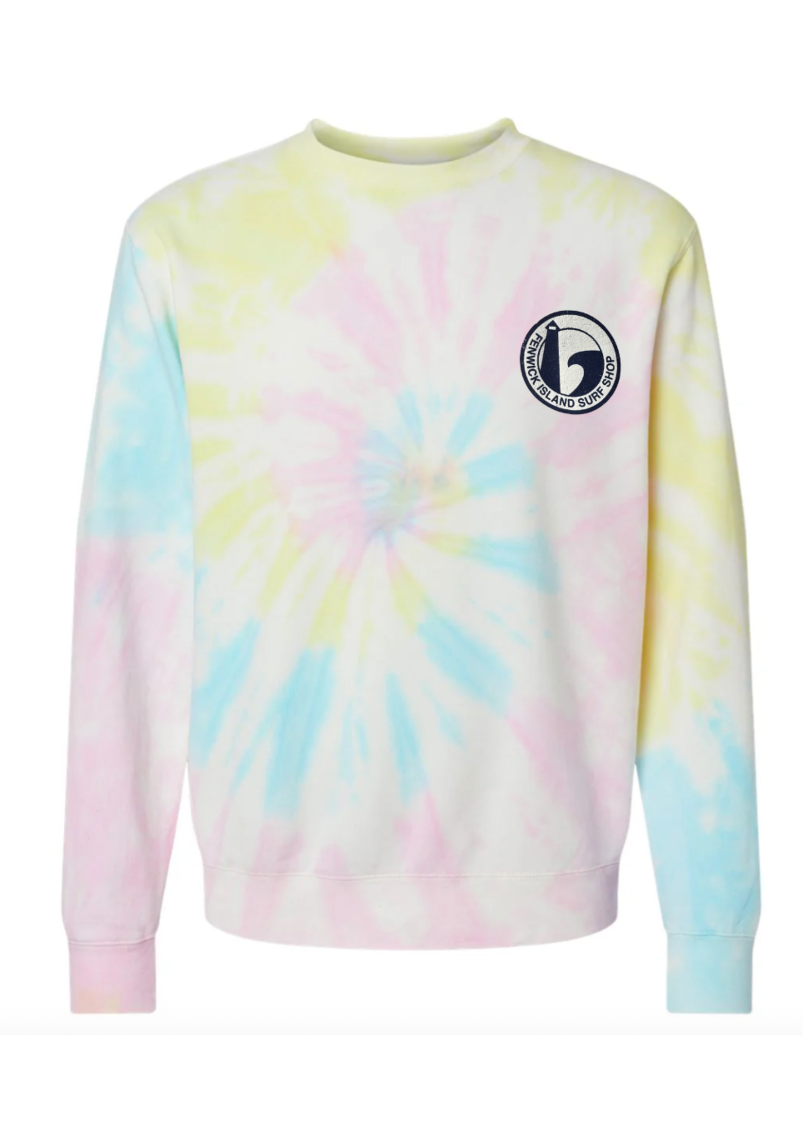 "ROUND" TIE DYED SUNET CREW