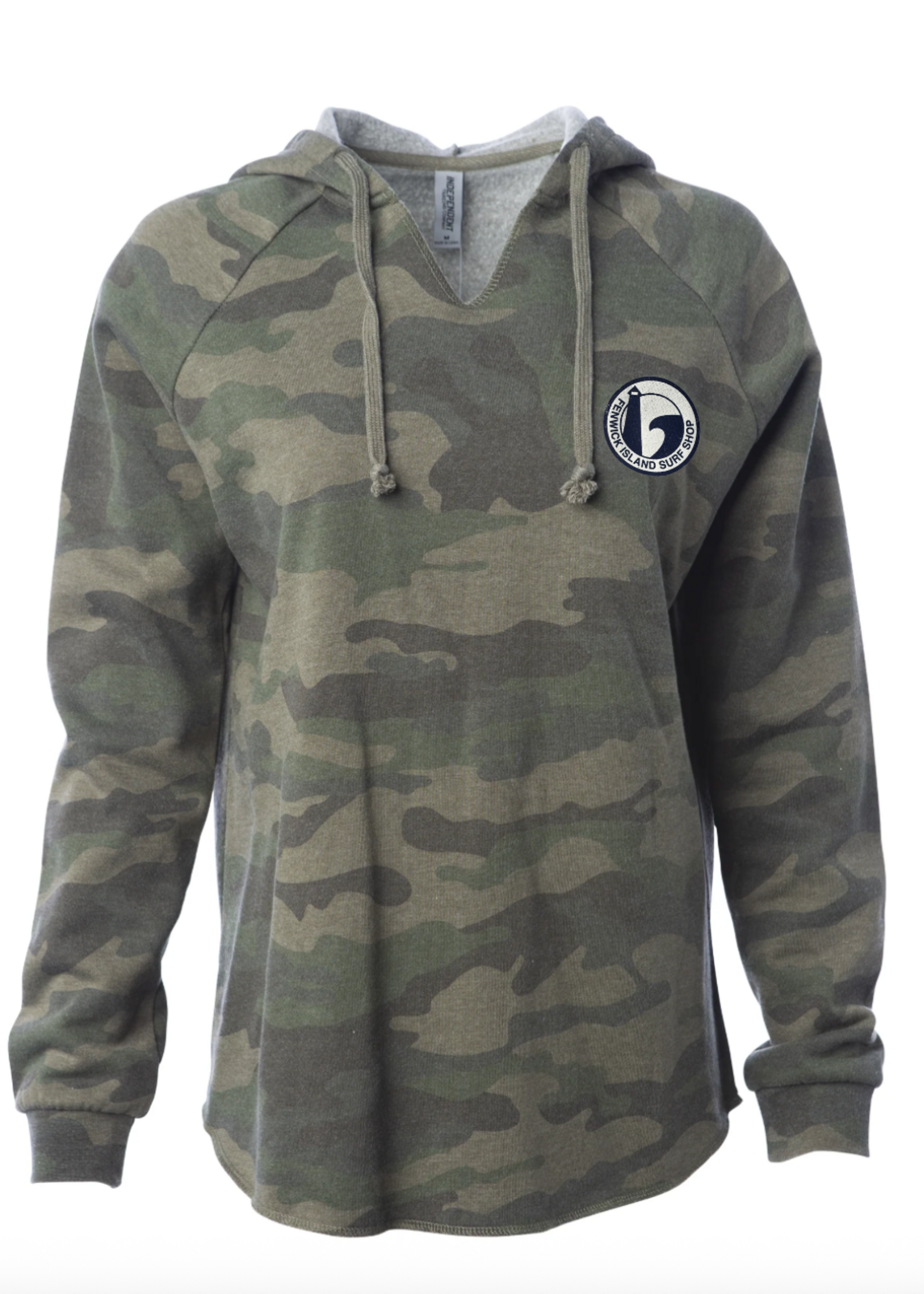 "ROUND" WOMEN'S HOOD FOREST CAMO