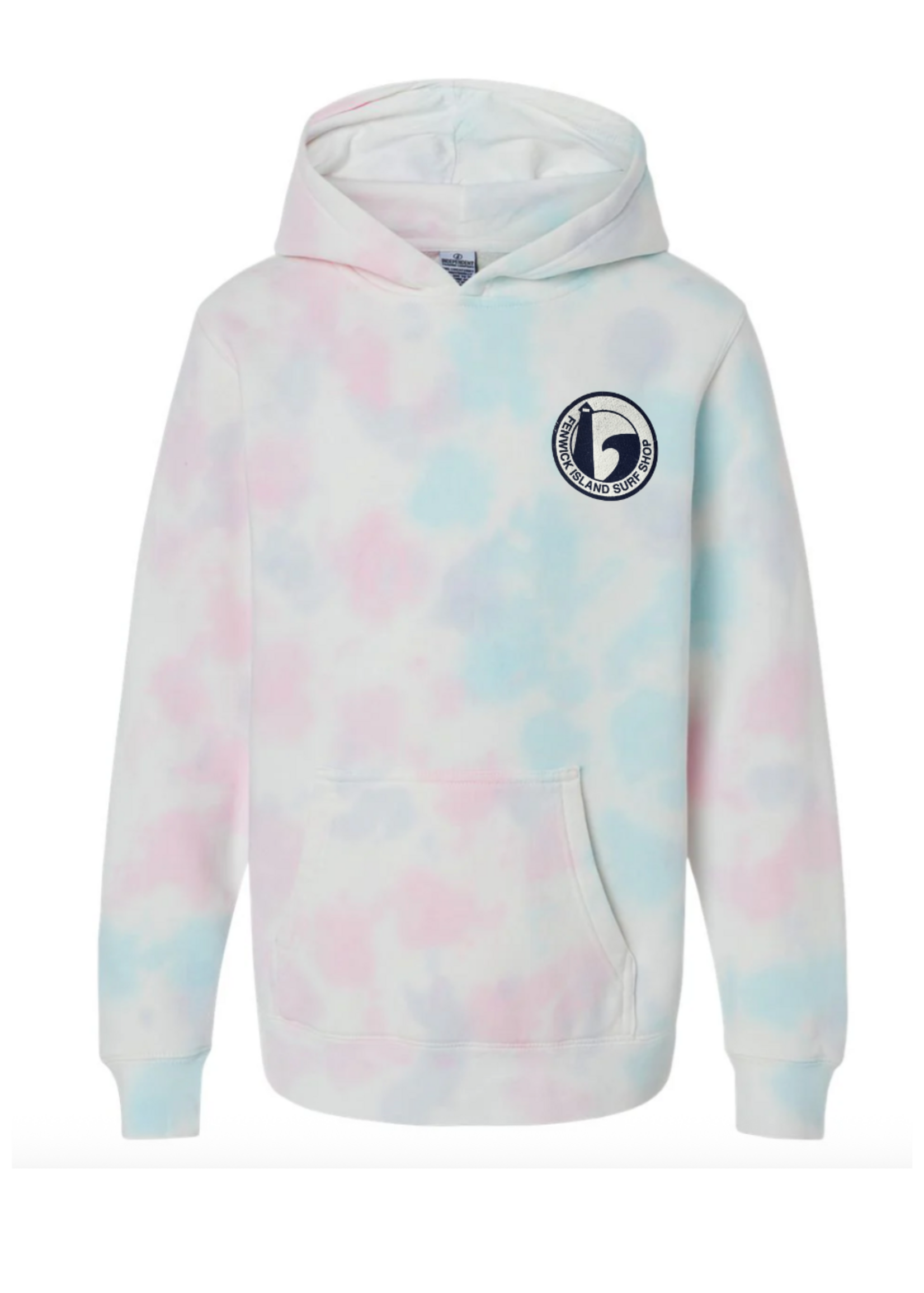 "ROUND" YOUTH MIDWEIGHT TIE DYE COTTON CANDY