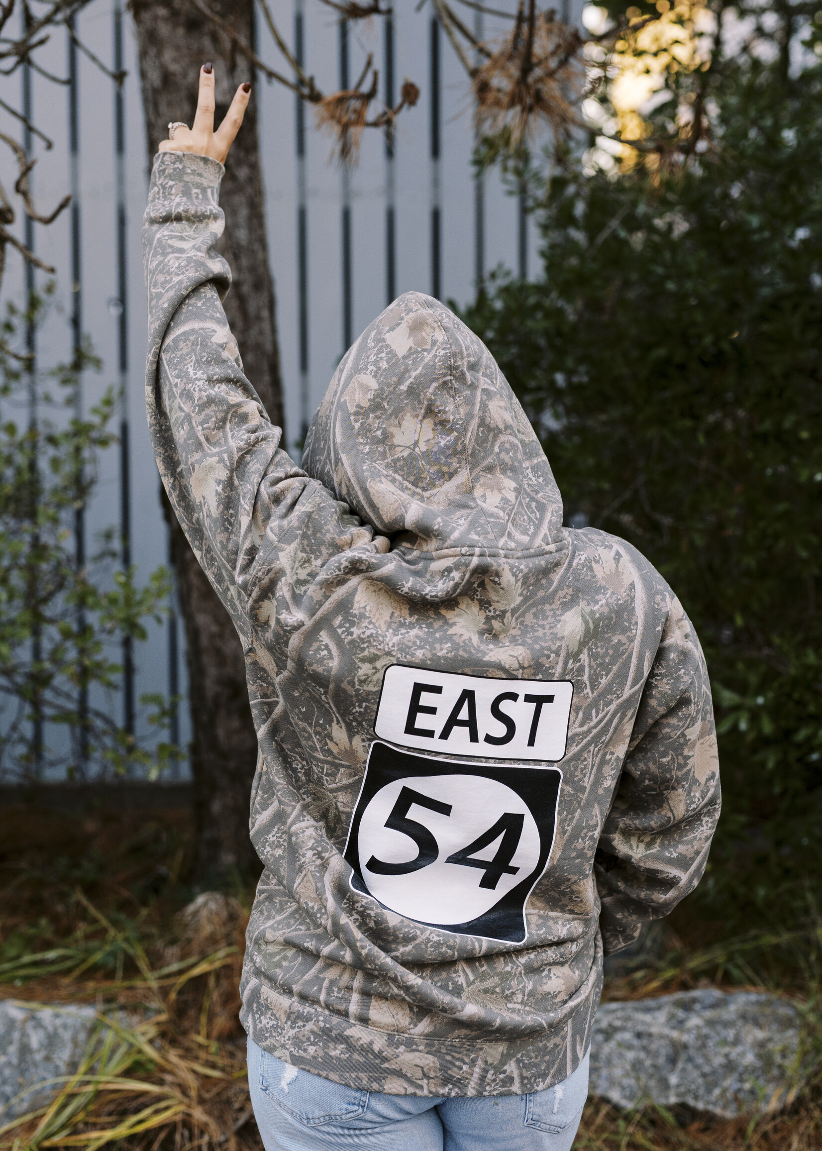 EAST 54 HEAVY HOOD DEADWOOD CAMO