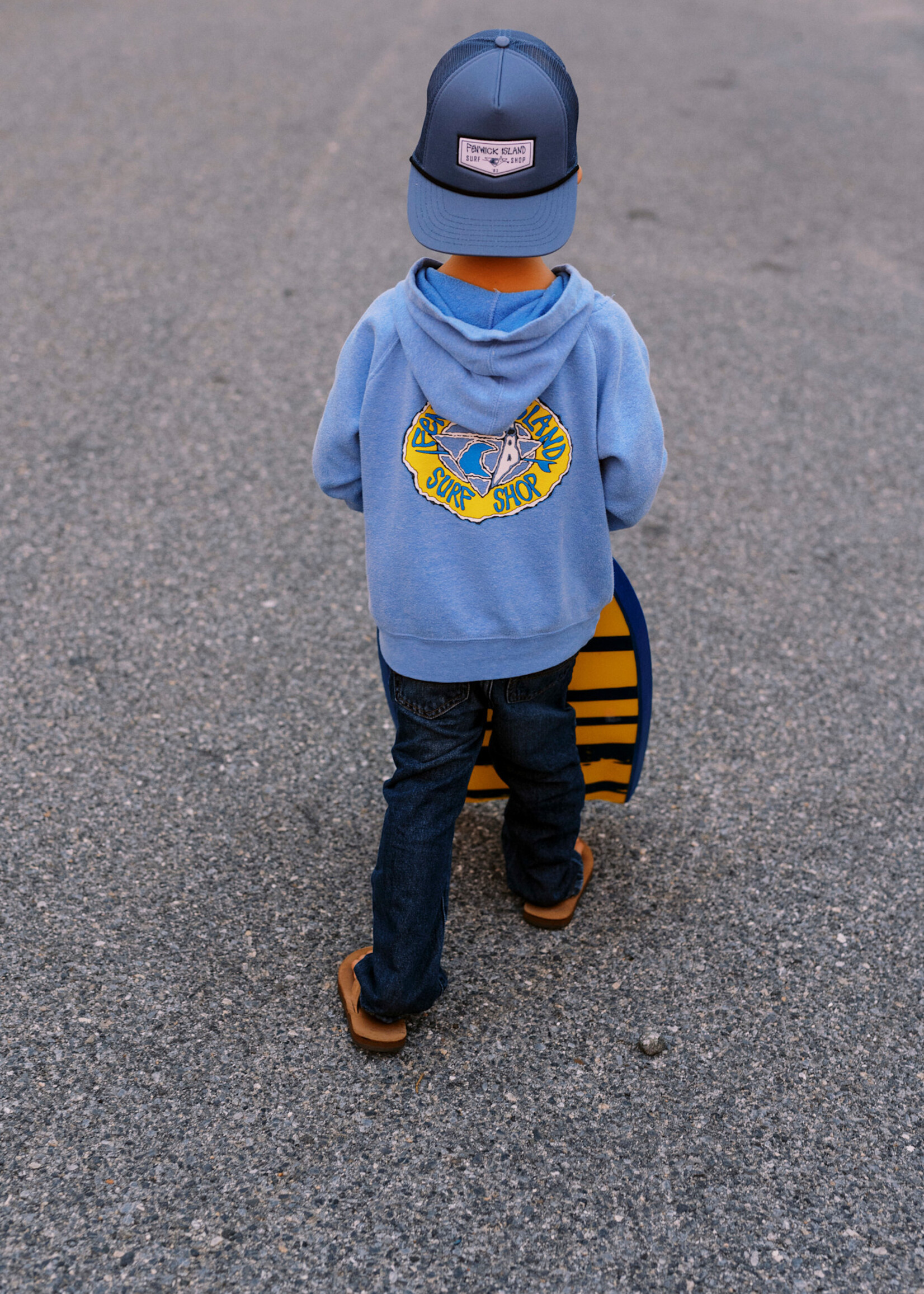 YOUTH F.I. PATCH TRUCKER SLATE