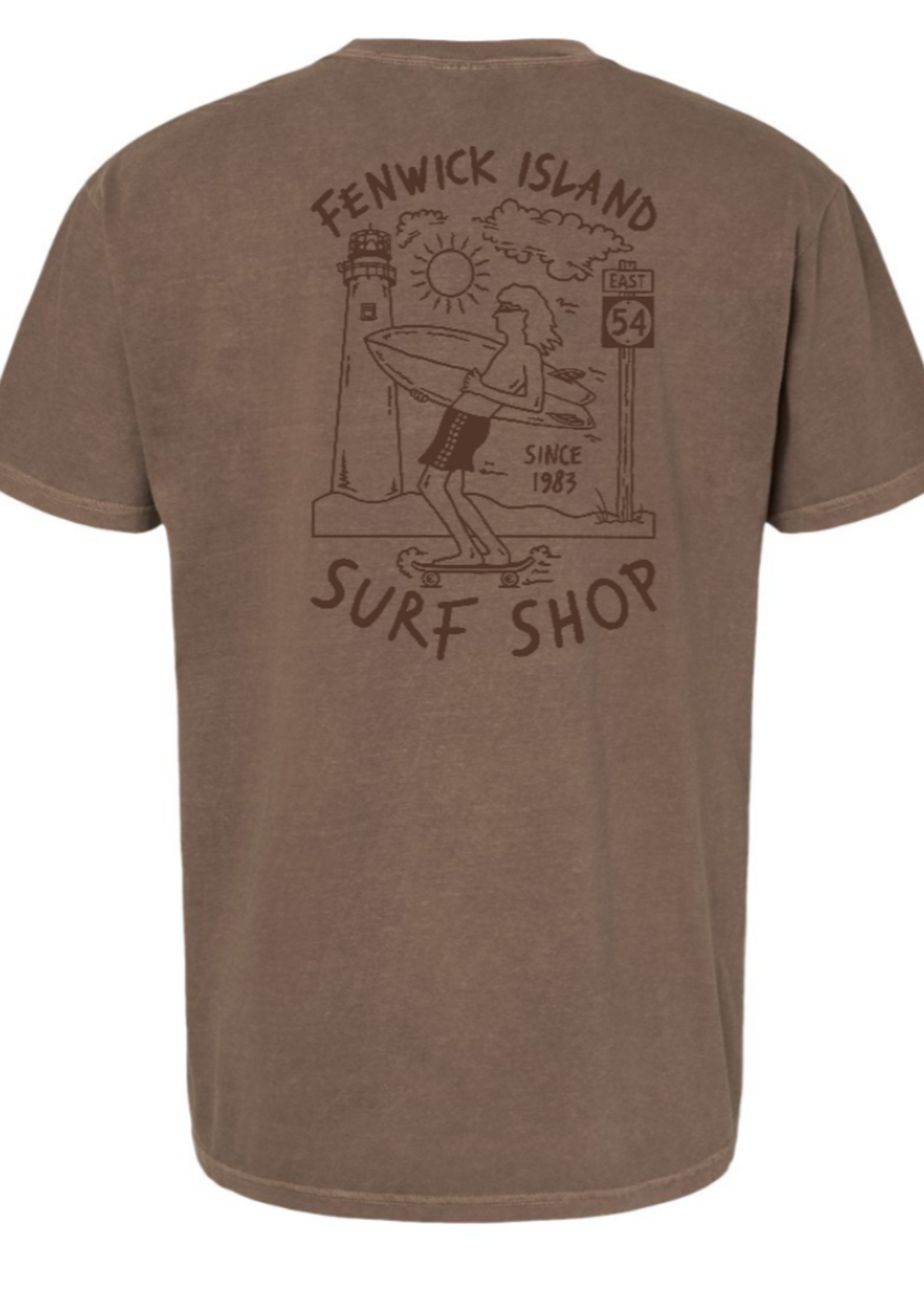 "SKATE SURF"  COMFORT COLORS SS ESPRESSO