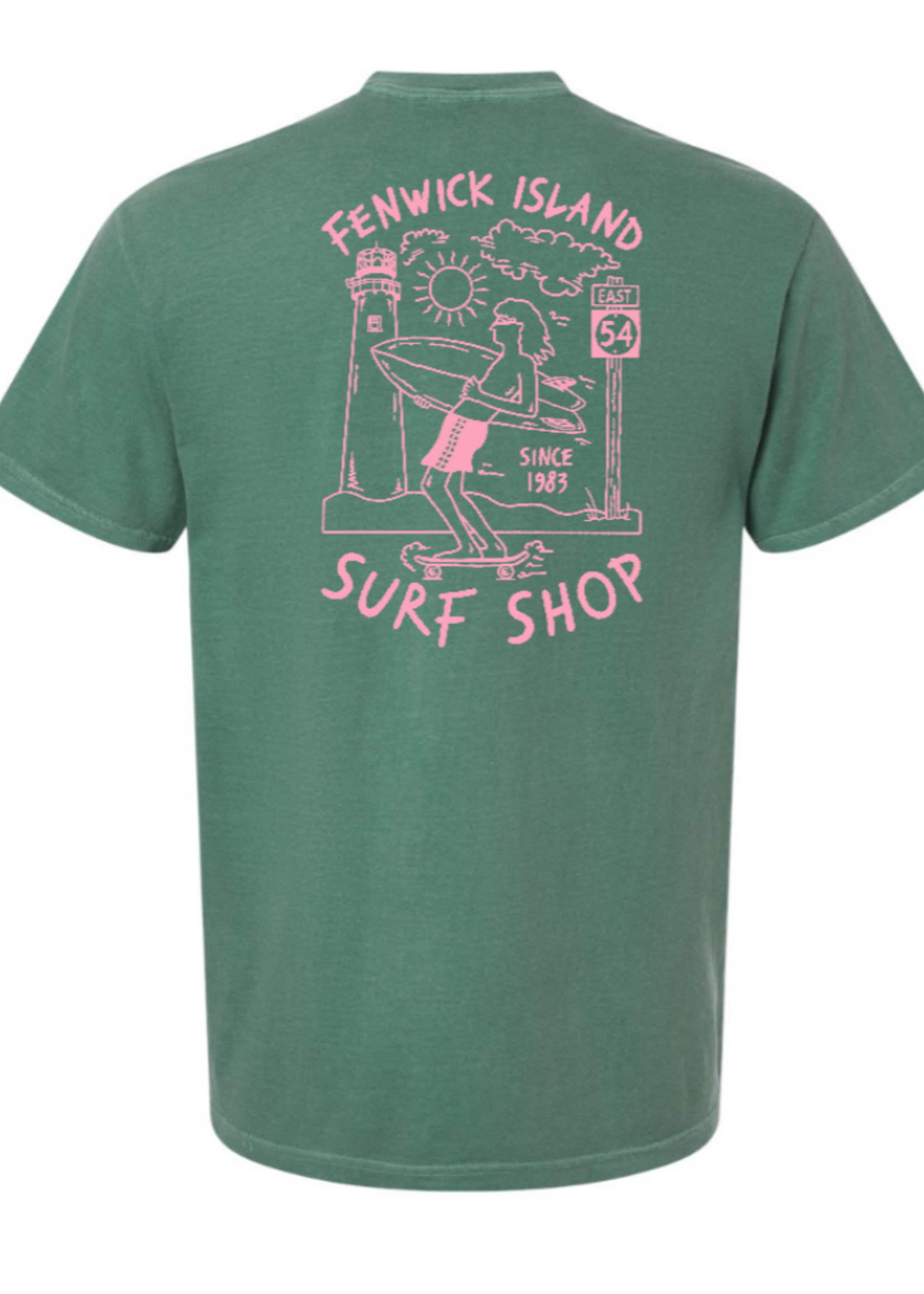 "SKATE SURF" COMFORT COLORS SS LIGHT GREEN
