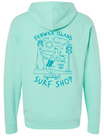 "SKATE SURF" MIDWEIGHT HOOD MINT