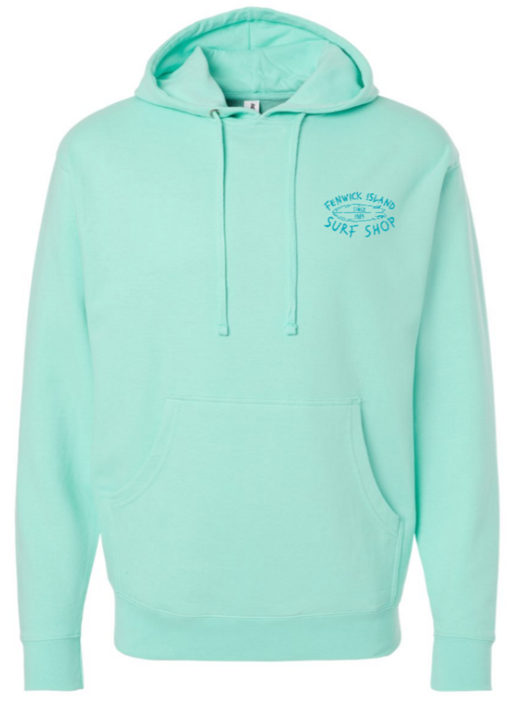 "SKATE SURF" MIDWEIGHT HOOD MINT