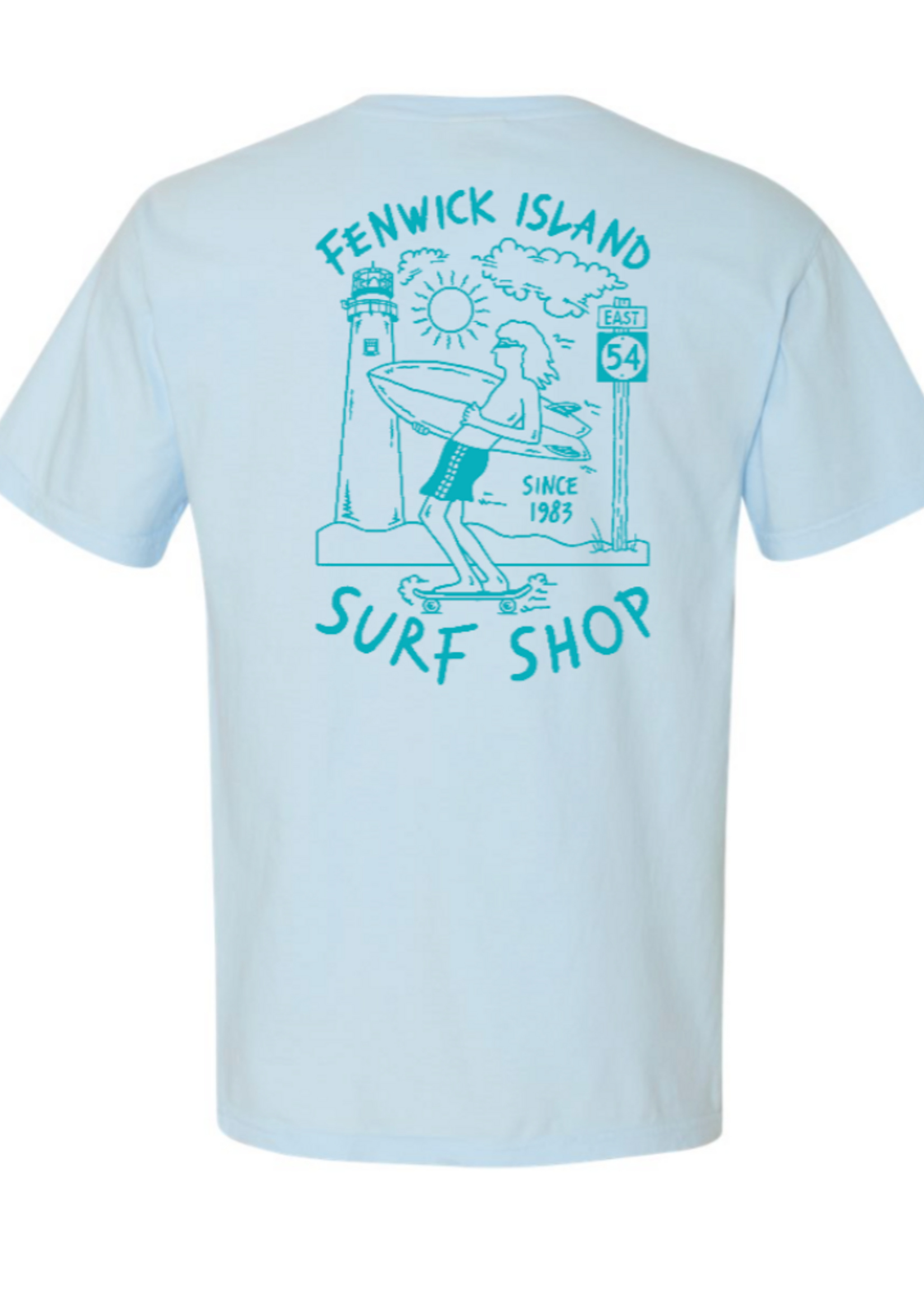 "SKATE SURF" COMFORT COLORS SS CHAMBRAY