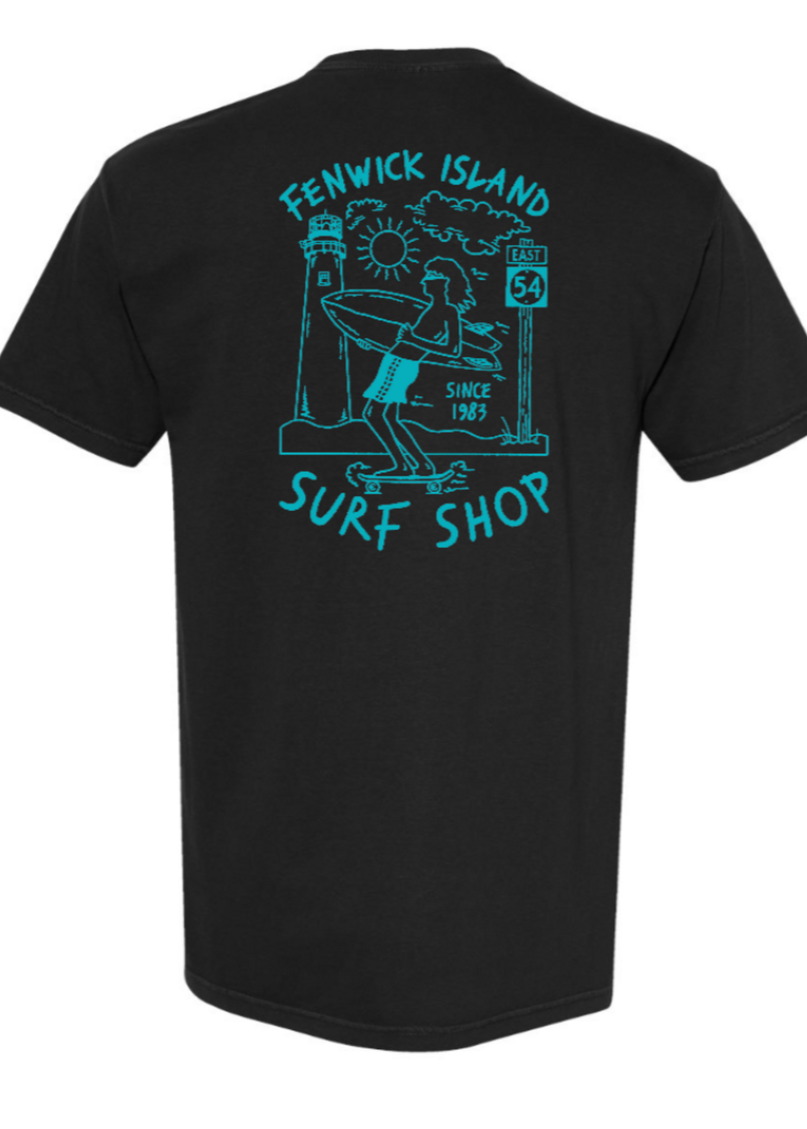 "SKATE SURF" COMFORT COLORS SS BLACK