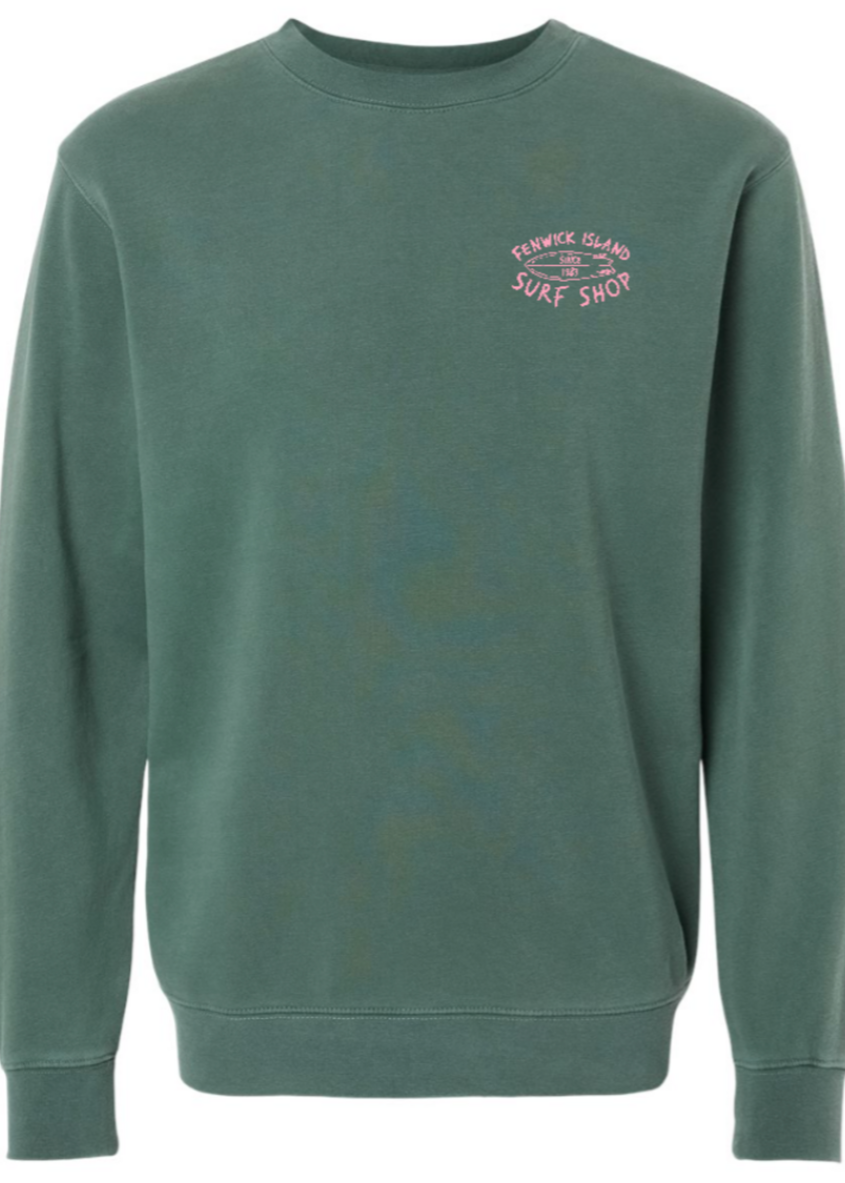 "SKATE SURF" PIGMENT DYED CREW ALPINE