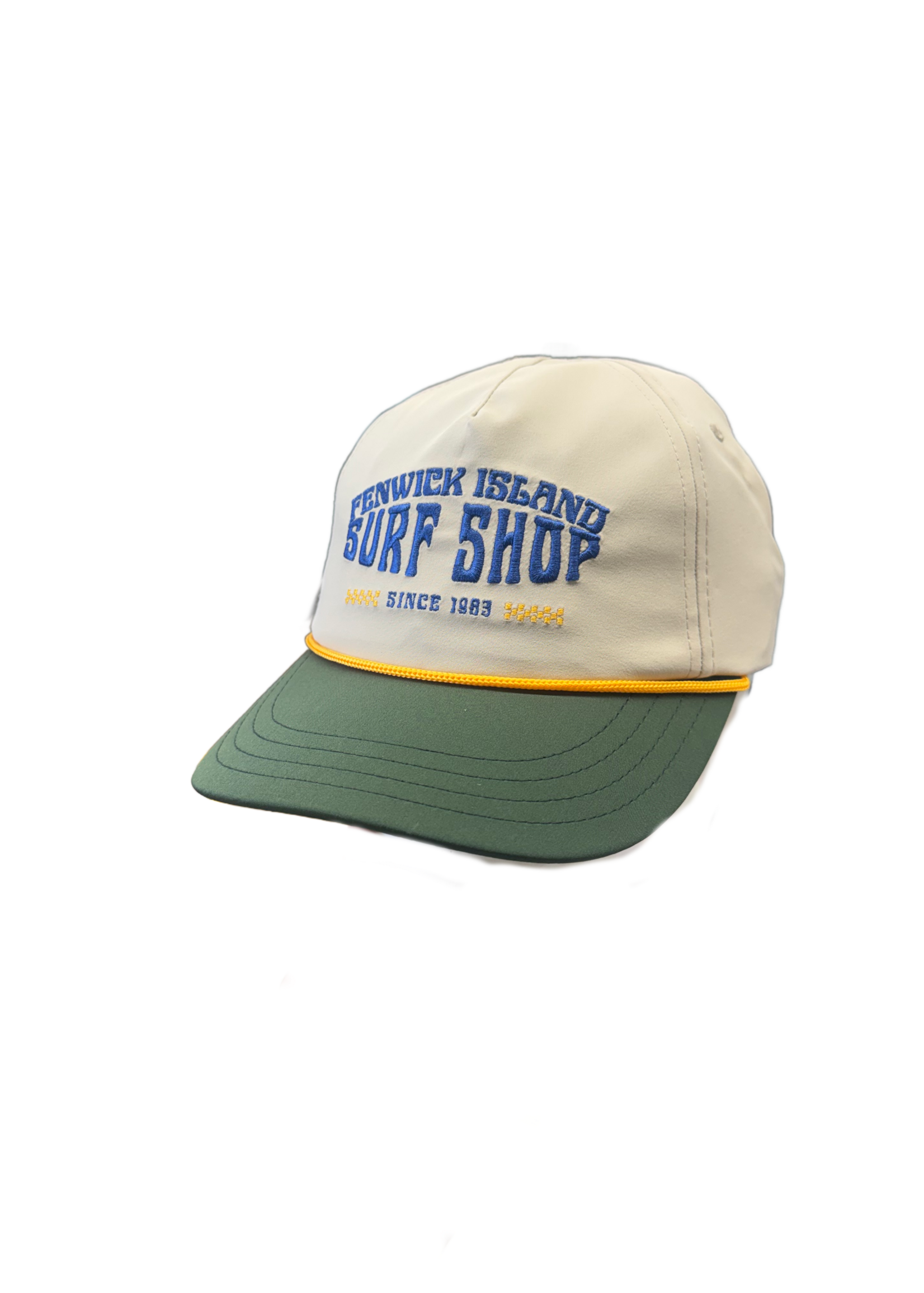 F.I. EMBROIDERED TRITECH STONE/FOREST