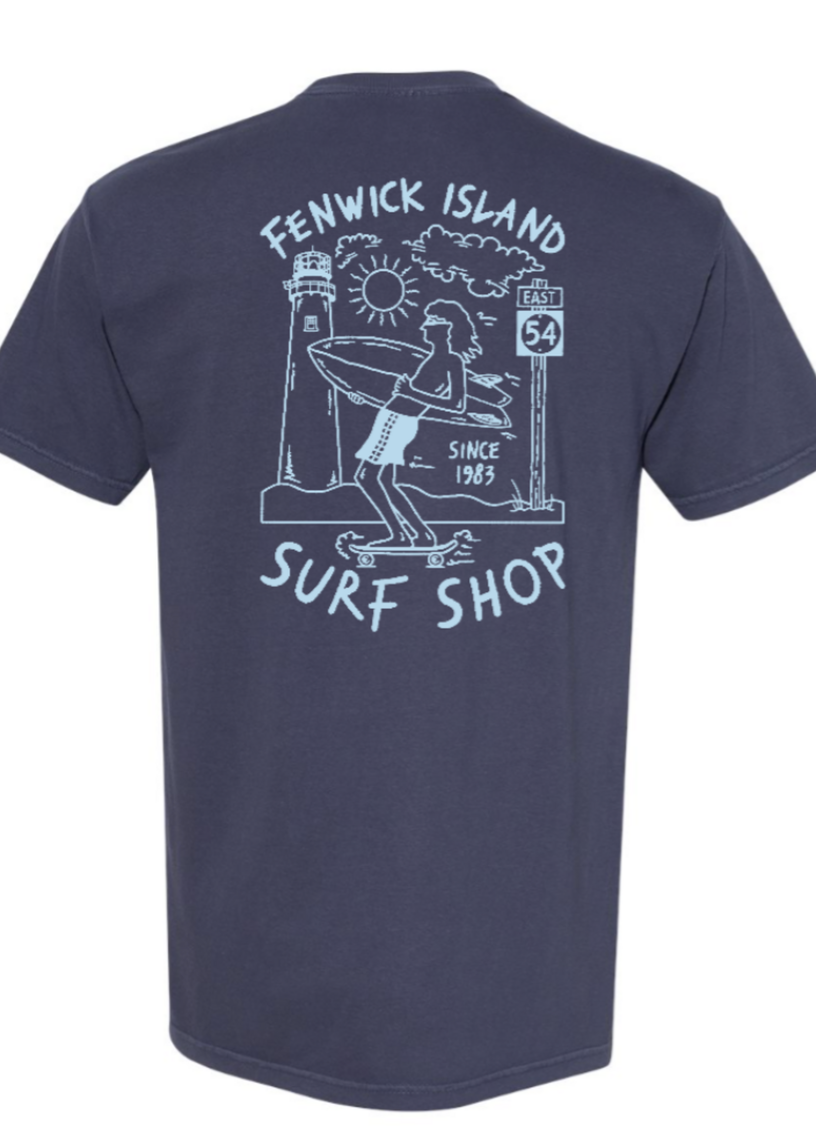 "SKATE SURF" COMFORT COLORS SS NAVY
