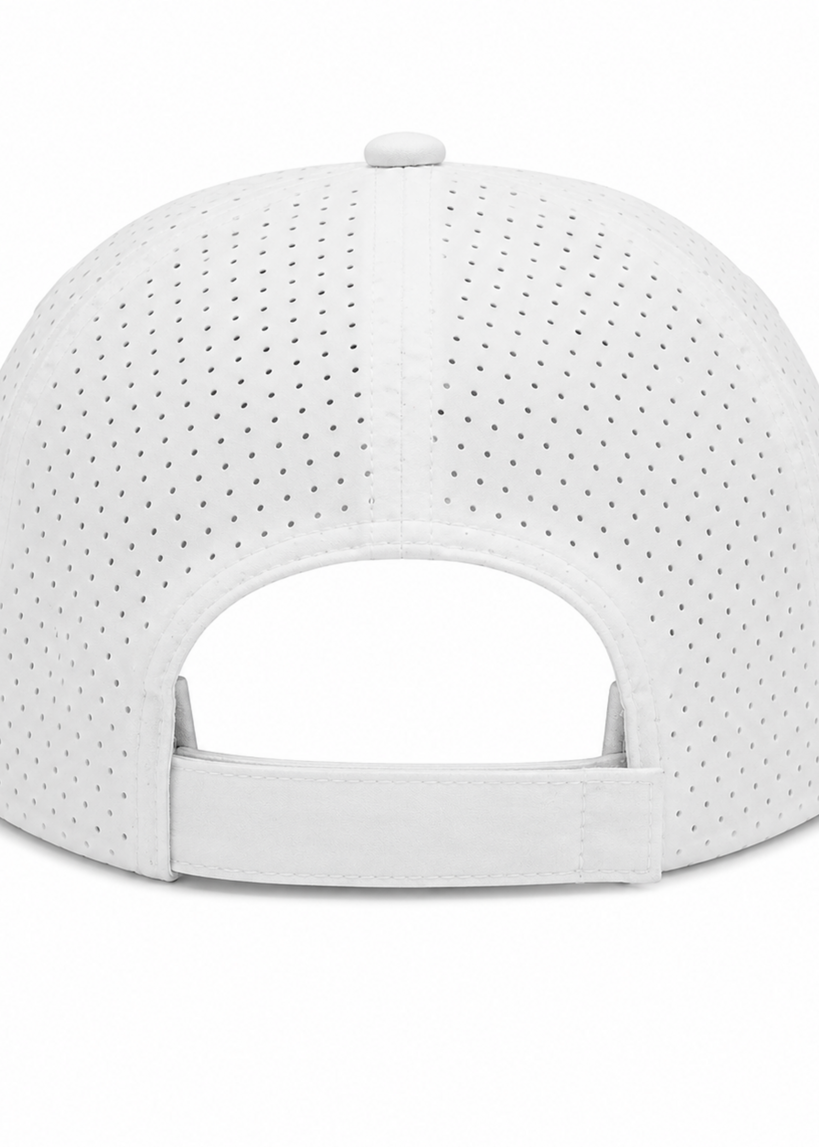 ROUND EMBROIDERY LOW CROWN WHITE TRITECH