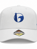 ROUND EMBROIDERY LOW CROWN WHITE TRITECH