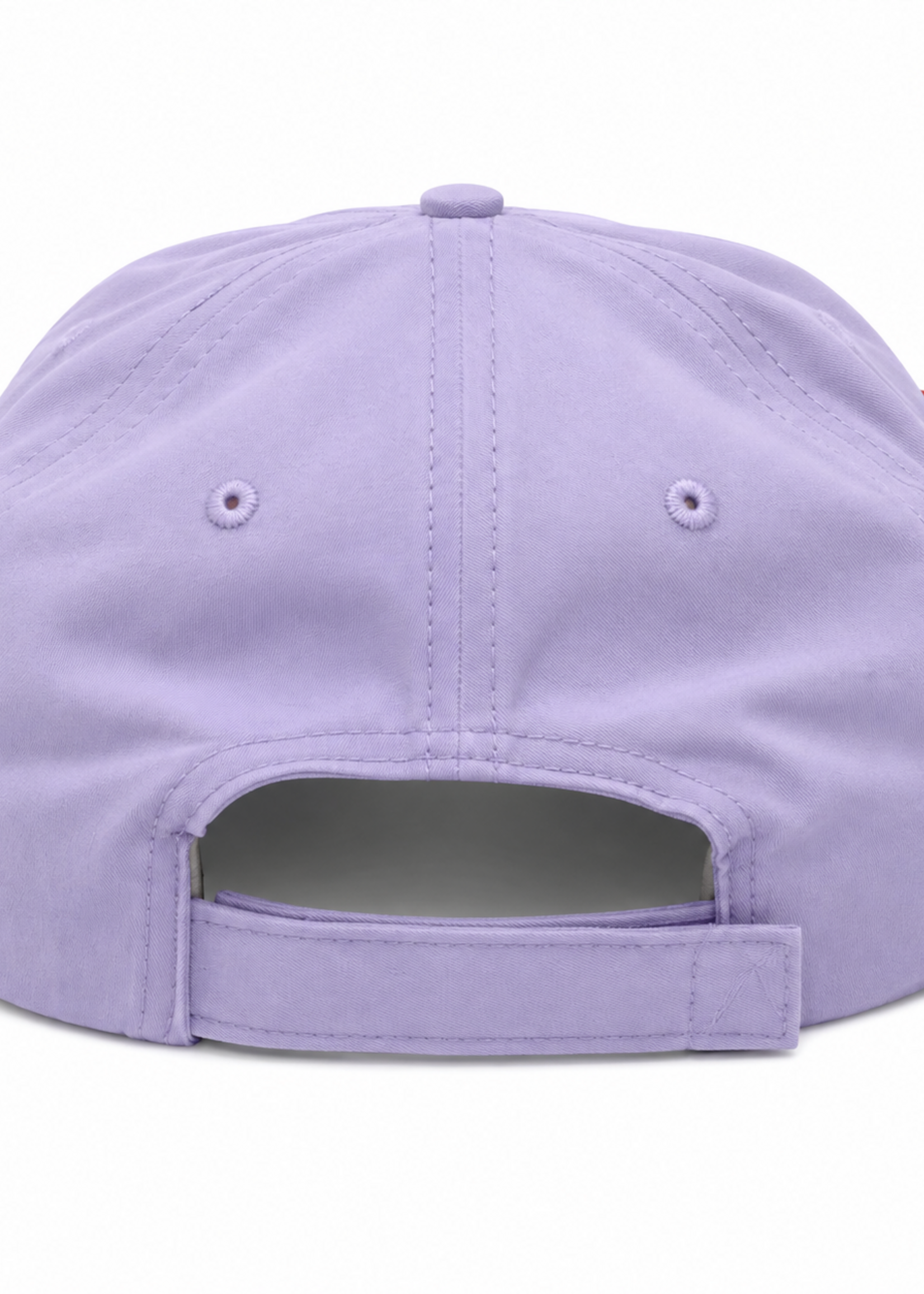 ROUND EMBROIDERY LOW CROWN LAVENDER TRITECH