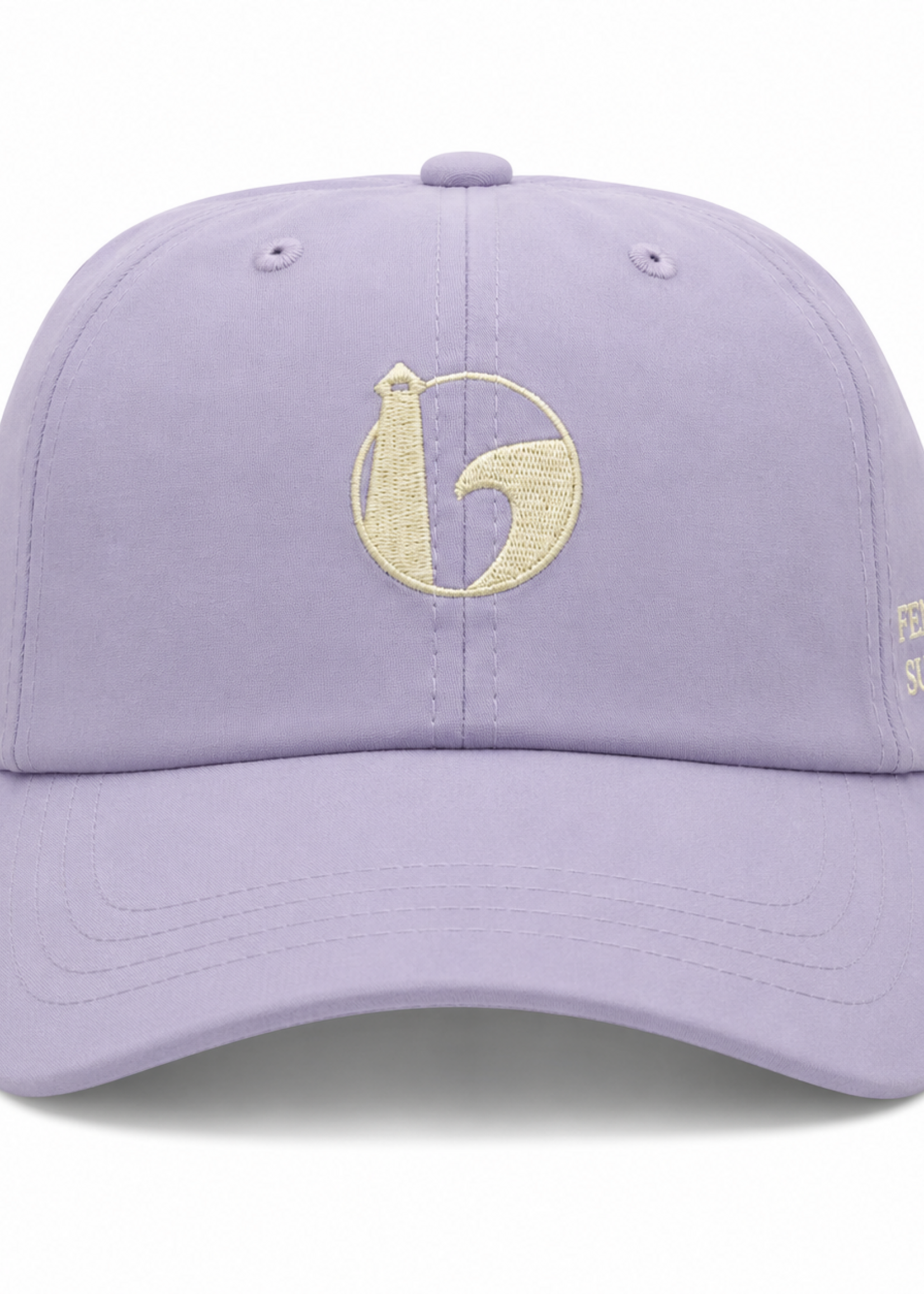 ROUND EMBROIDERY LOW CROWN LAVENDER TRITECH
