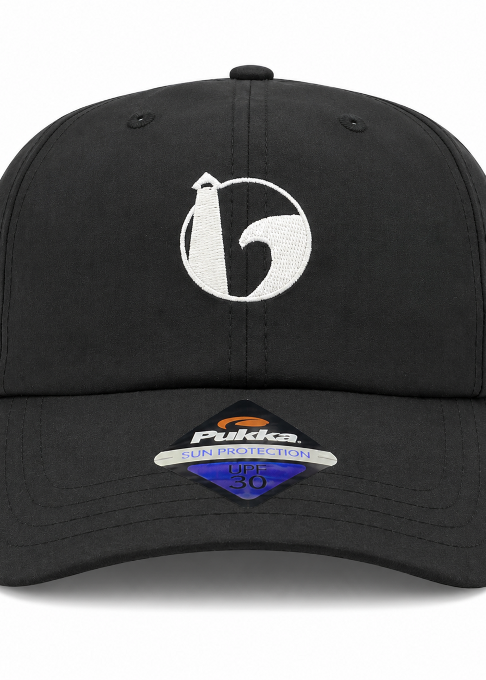 ROUND EMBROIDERY LOW CROWN BLACK TRITECH