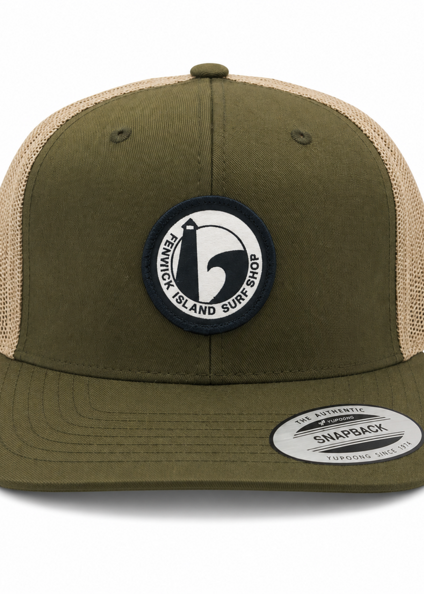 F.I. PATCH FLAT BRIM HAT RETRO MOSS/KHAKI