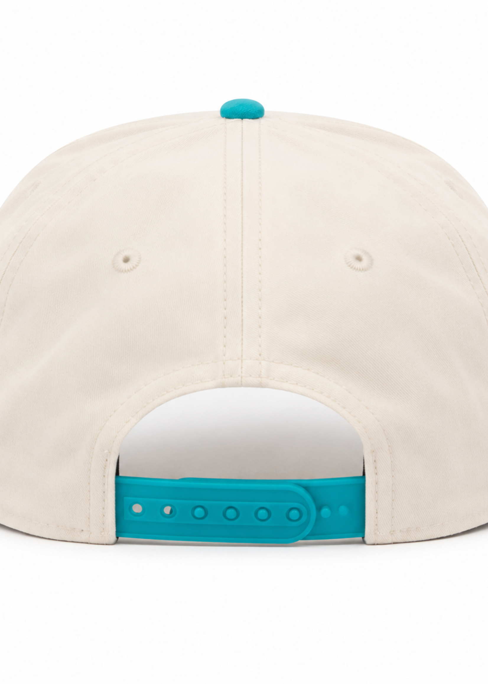 F.I. EMBROIDERY TRITECH ROPE HAT TEAL/CREAM