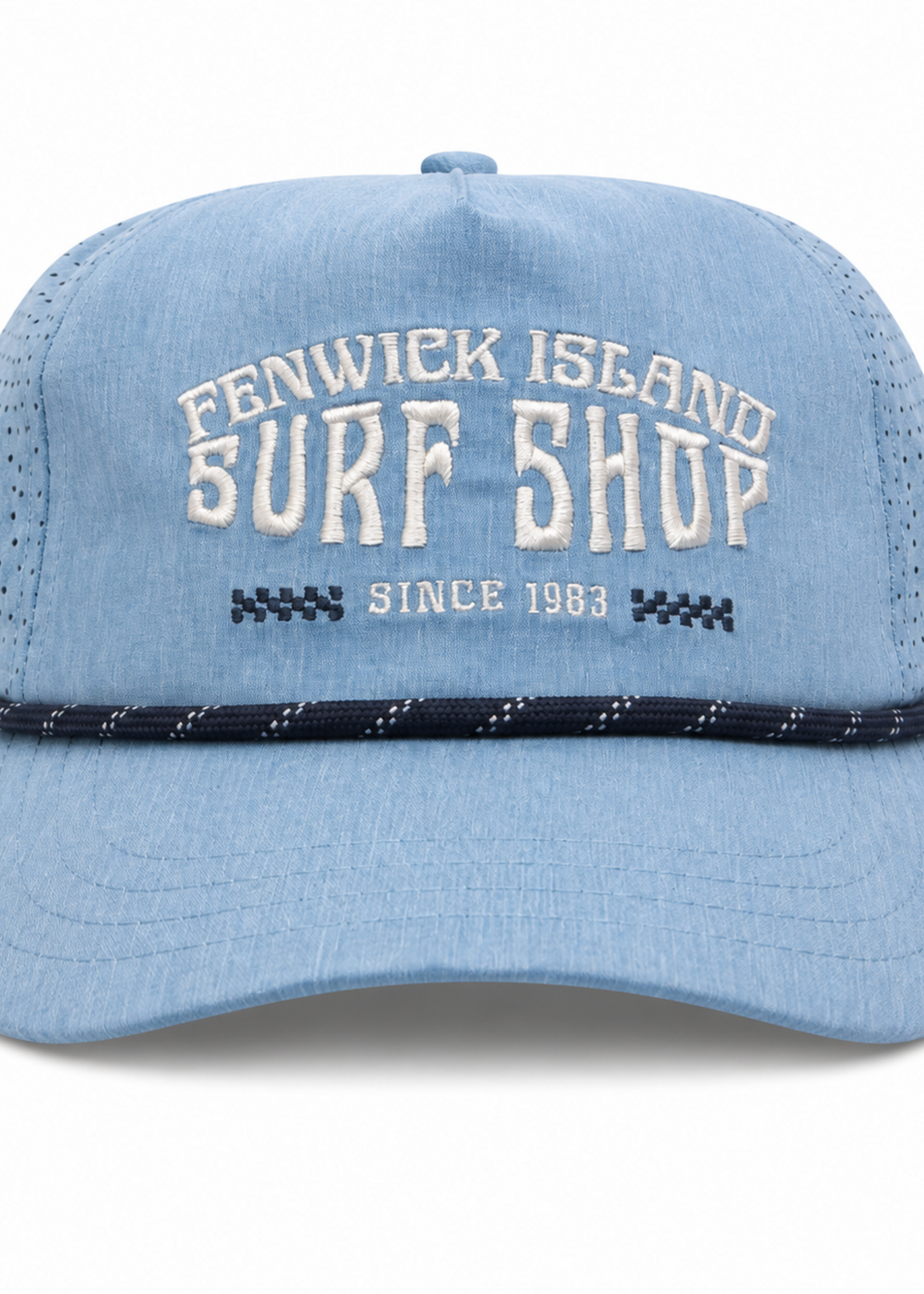 F.I. EMBROIDERY TRITECH ROPE HAT CAROLINA HEATHER