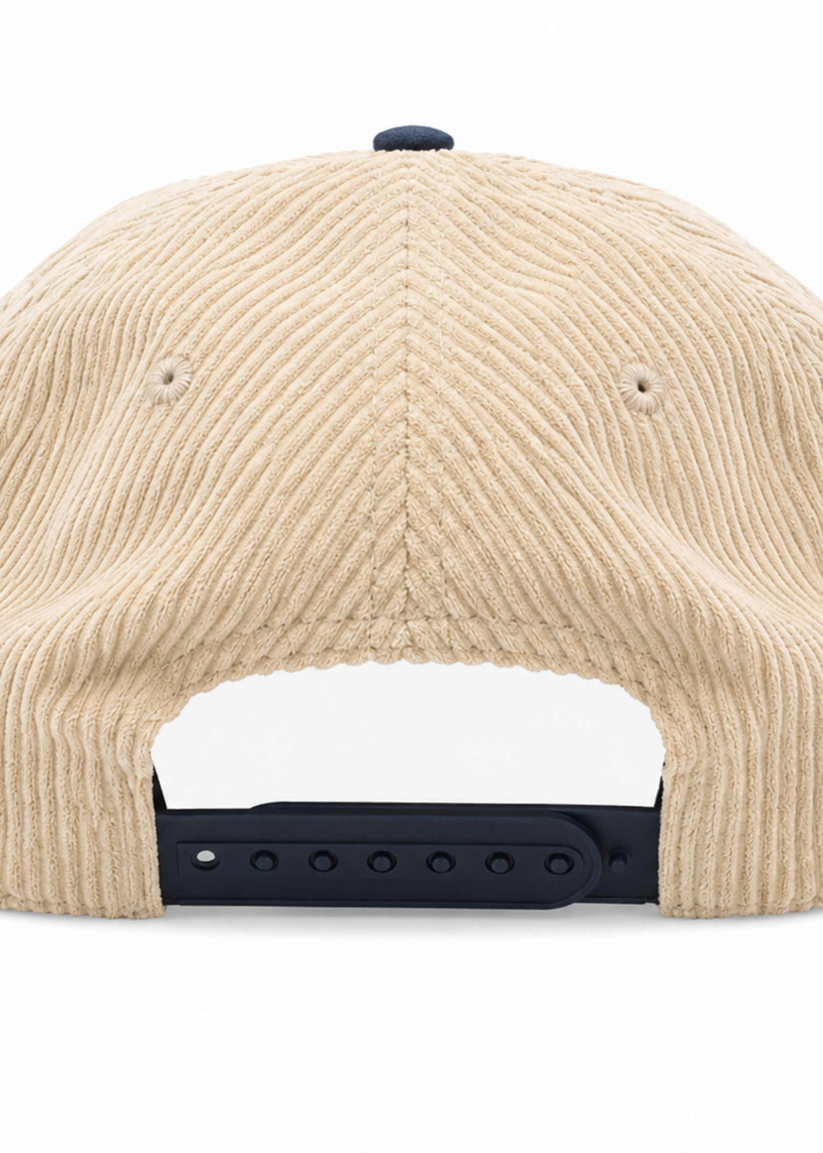 F.I. EMBROIDERY ROPE HAT BLUE WAXED/BONE CORD