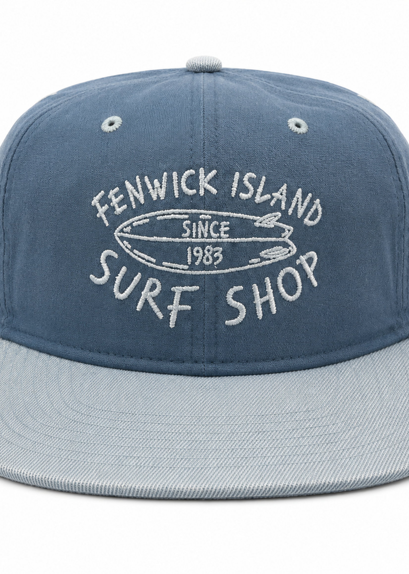 F.I. HIGH CROWN FLAT BRIM NIAGARA/LIGHT DENIM