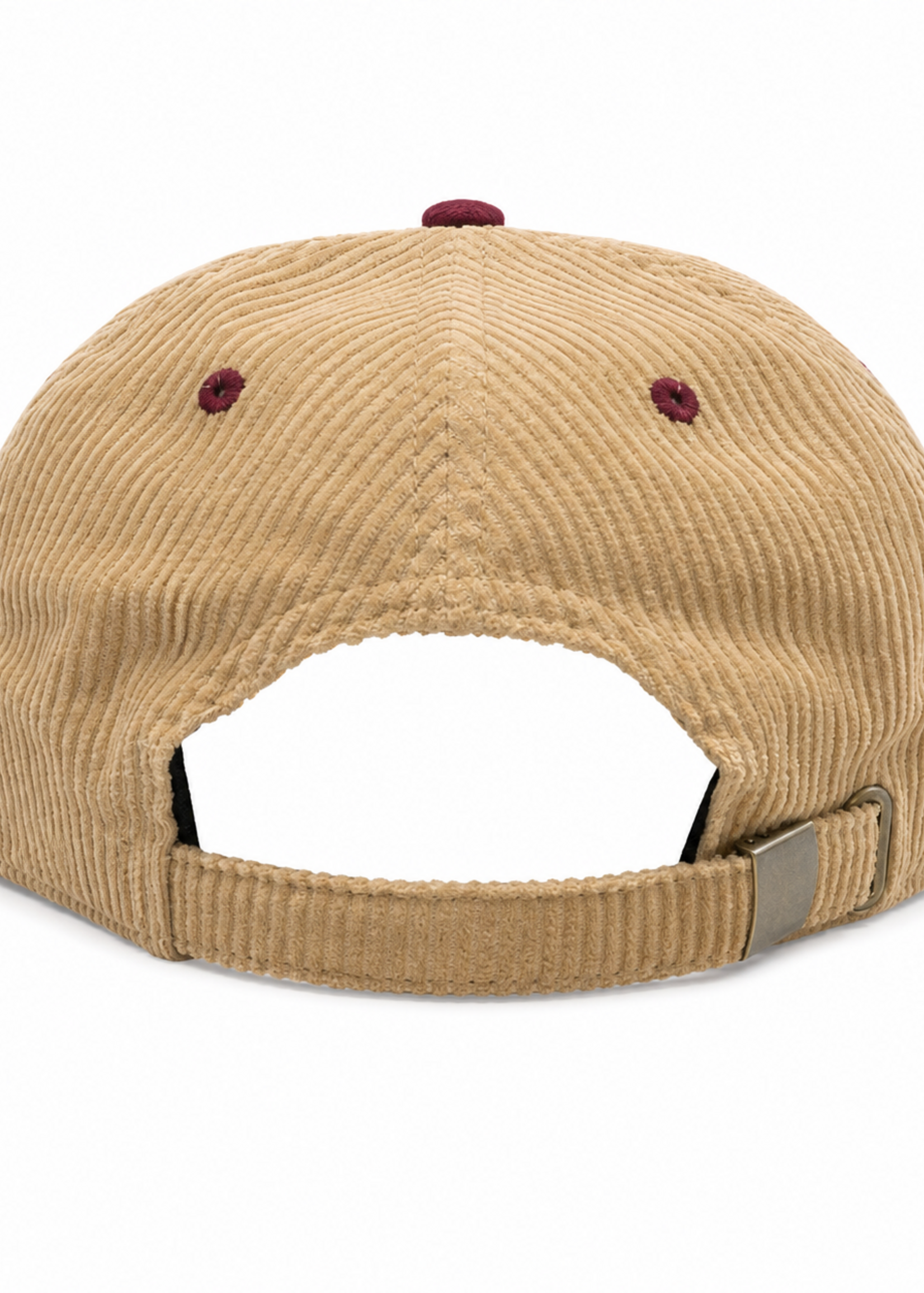 F.I. HIGH CROWN FLAT BRIM EMB KHAKI CORD
