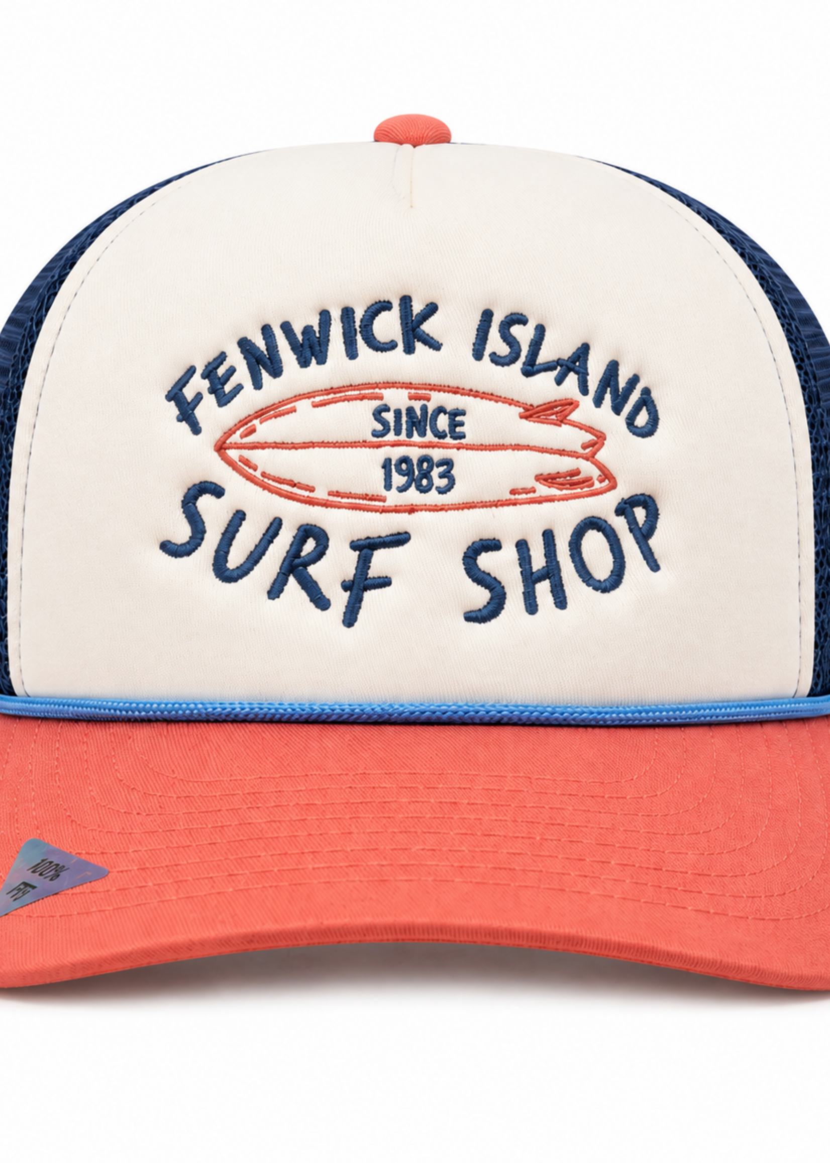 LITTLE KID F.I. HIGH CROWN FOAM NANTUCKET RED/SLATE