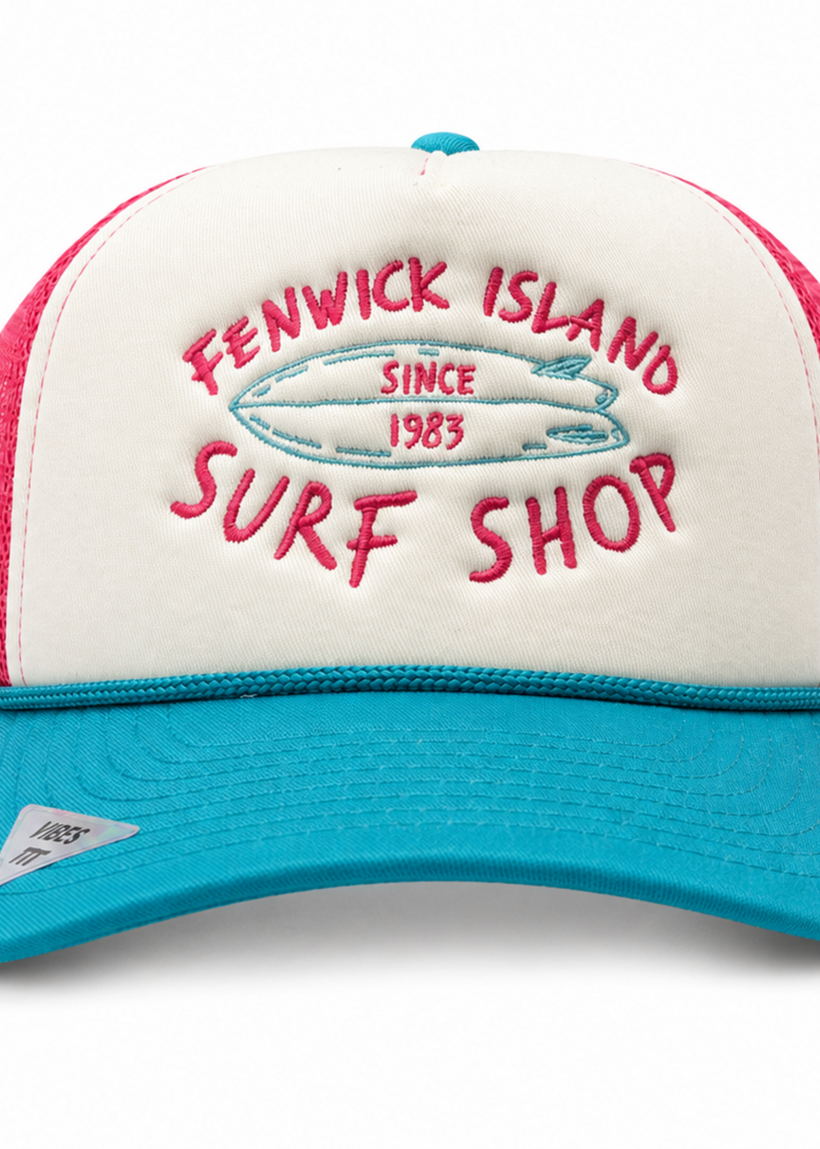 LITTLE KID F.I. HIGH CROWN FOAM TEAL/FUSCHA