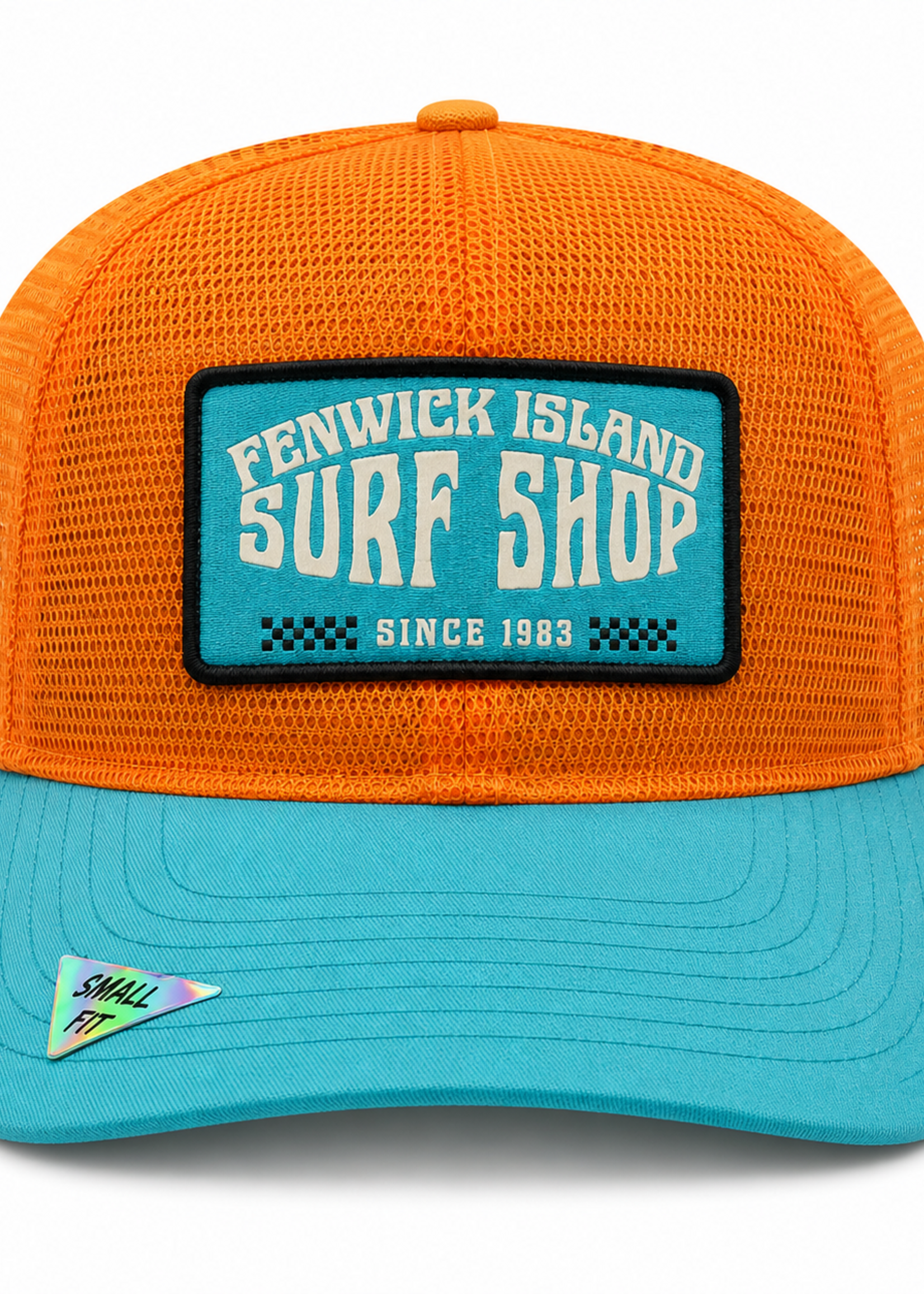 YOUTH F.I. STOWAWAY PATCH TRUCKER AQUA/TENNESSEE