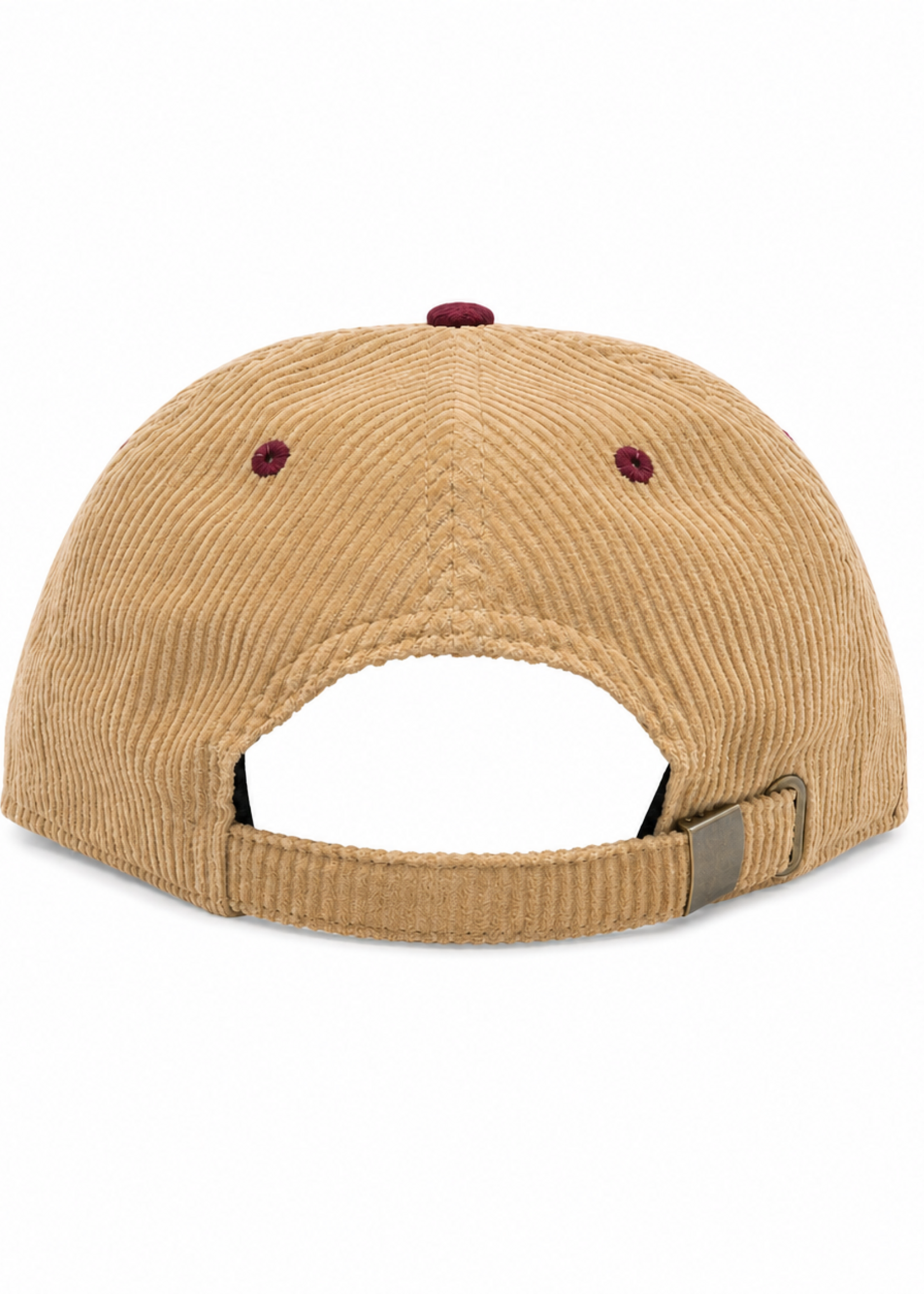 F.I. HIGH CROWN FLAT BRIM EMB KHAKI CORD