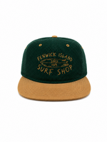 F.I. HIGH CROWN FLAT BRIM EMERALD CORD