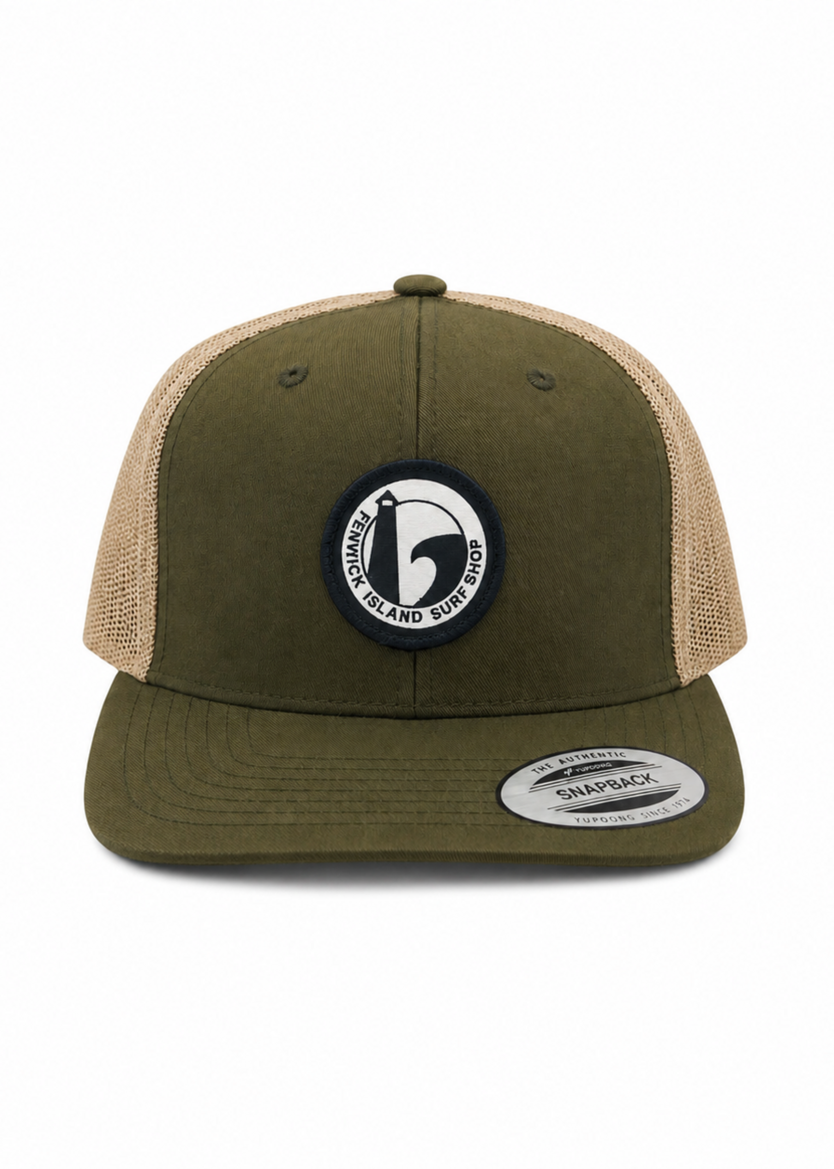 F.I. PATCH FLAT BRIM HAT RETRO MOSS/KHAKI