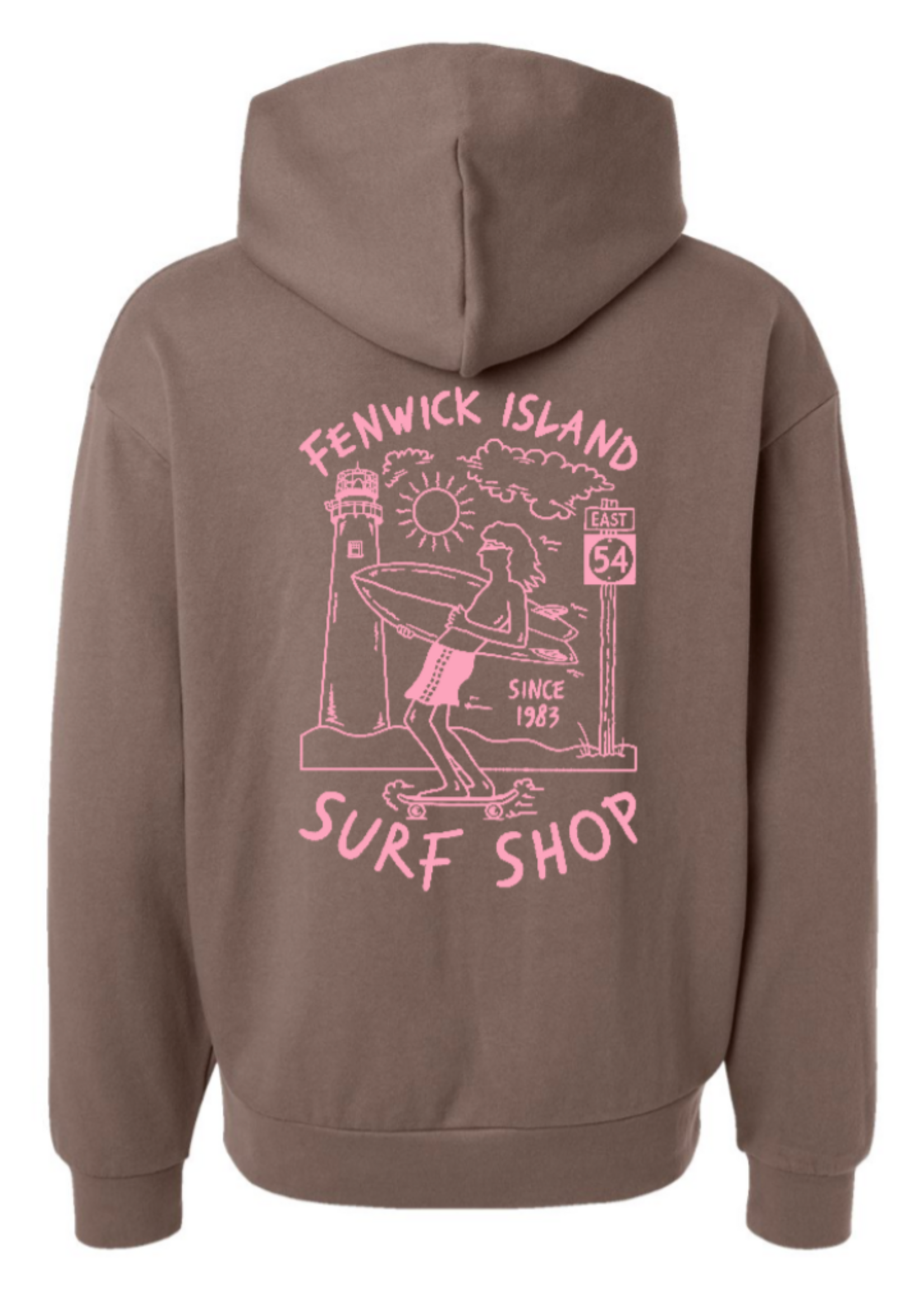 "SKATE SURF" AVENUE HOOD CLAY/PINK