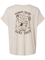 "SKATE SURF" VINTAGE TEE WASHED NATURAL
