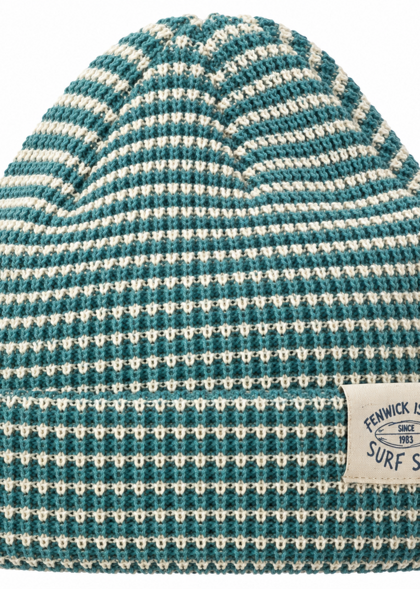 WAFFLE KNIT BEANIE MINERAL BLUE