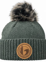 FAUX MINK POM BEANIE BLACK/BLACK POM