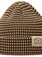 WAFFLE KNIT BEANIE BROWN