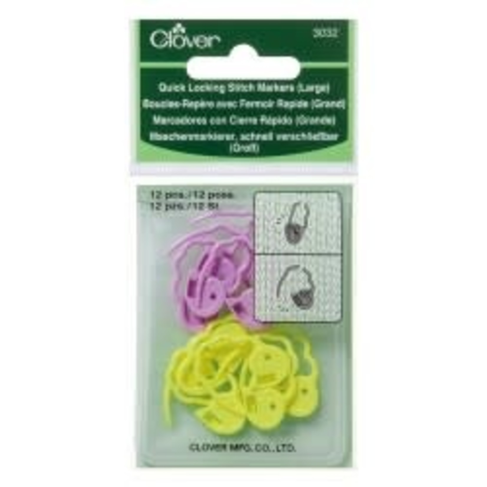 Clover Clover Quick Locking Stitch Markers (Large)