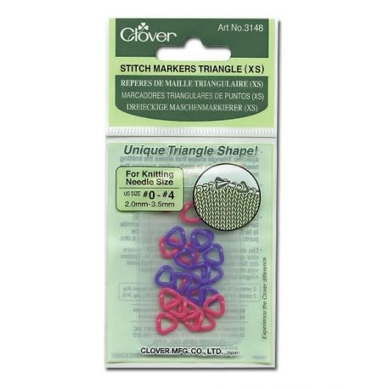 Clover Clover Stitch Markers Triangle (XS)