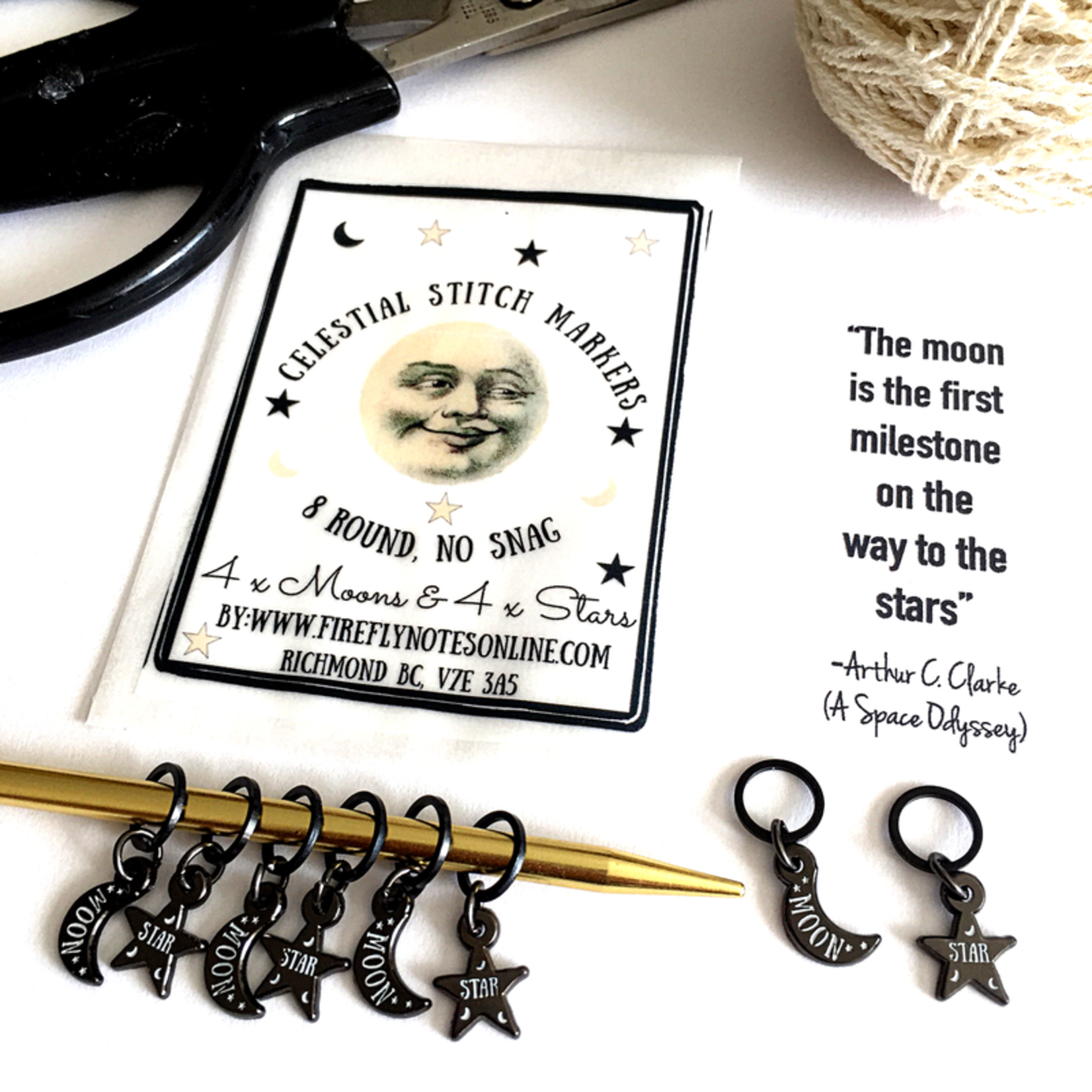 Firefly Notes Celestial Stitch Markers