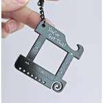 Twill & Print Twill & Print Matte Black 'You've Got this!' Keychain Multi Tool