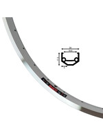 Damco Jante Damco Double Paroi 27" X 1-1/4 Argent ISO 630