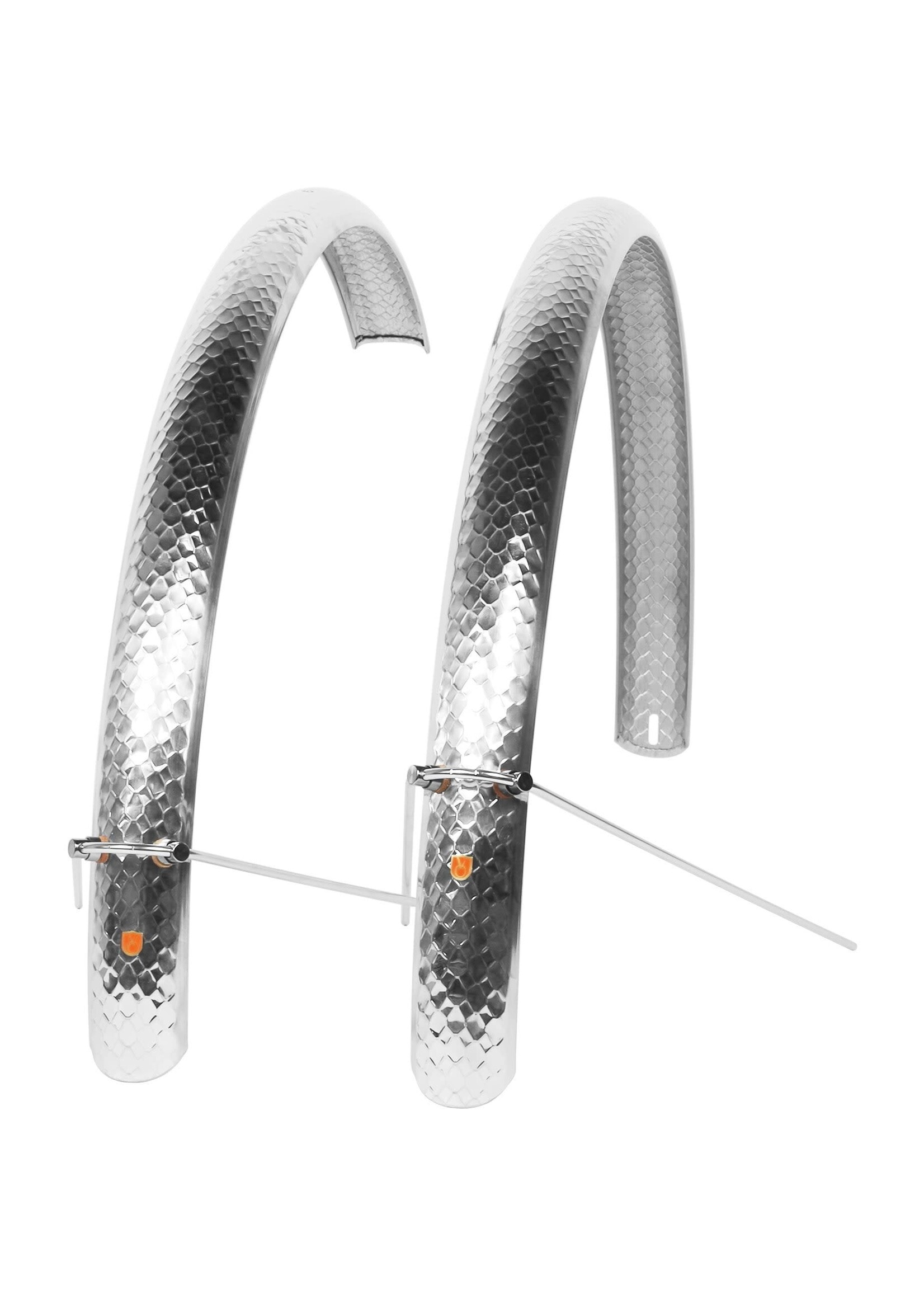 Velo Orange Ensemble de Garde-Boue Velo Orange Snakeskin, 650B X 50 mm, Argent