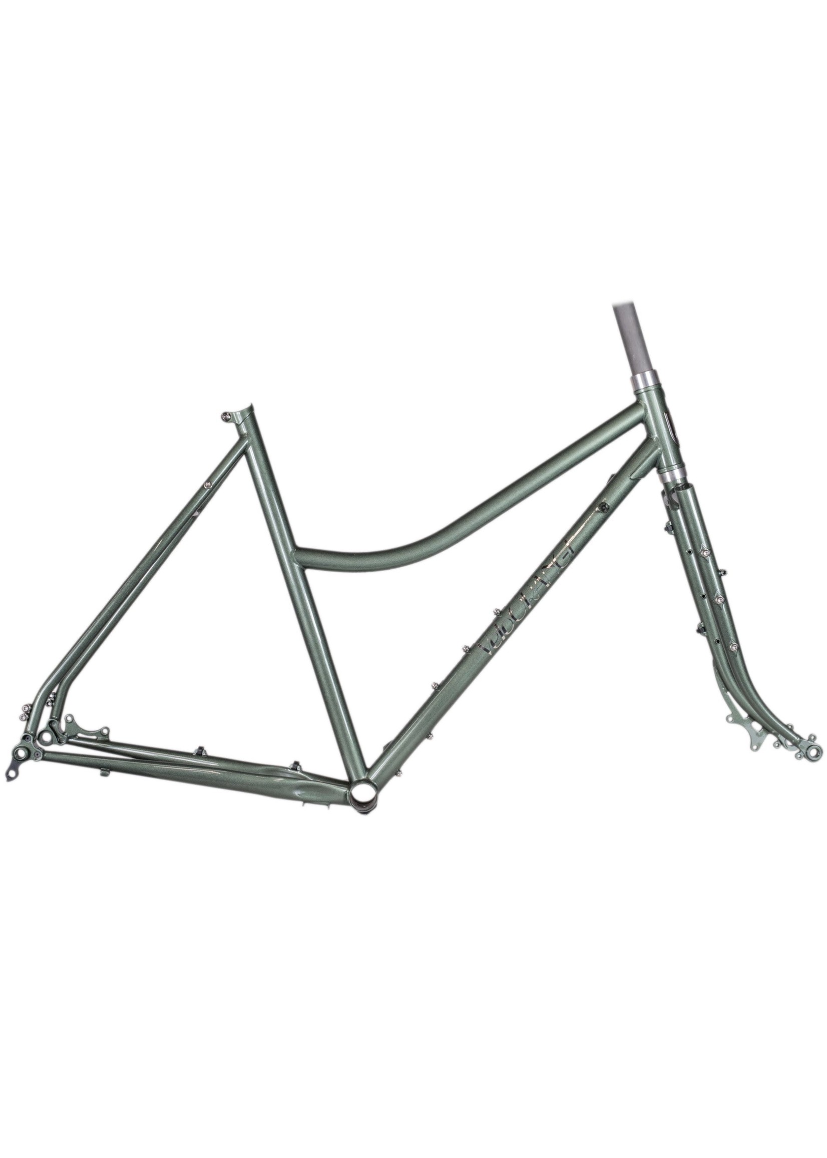 Velo Orange Cadre Velo Orange Polyvalent Low Kicker Large Sauge Métallique
