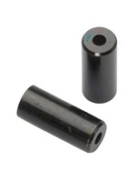 Jagwire Bouteille de 50 Embouts de Gaine Jagwire 4 mm en Laiton, Noir