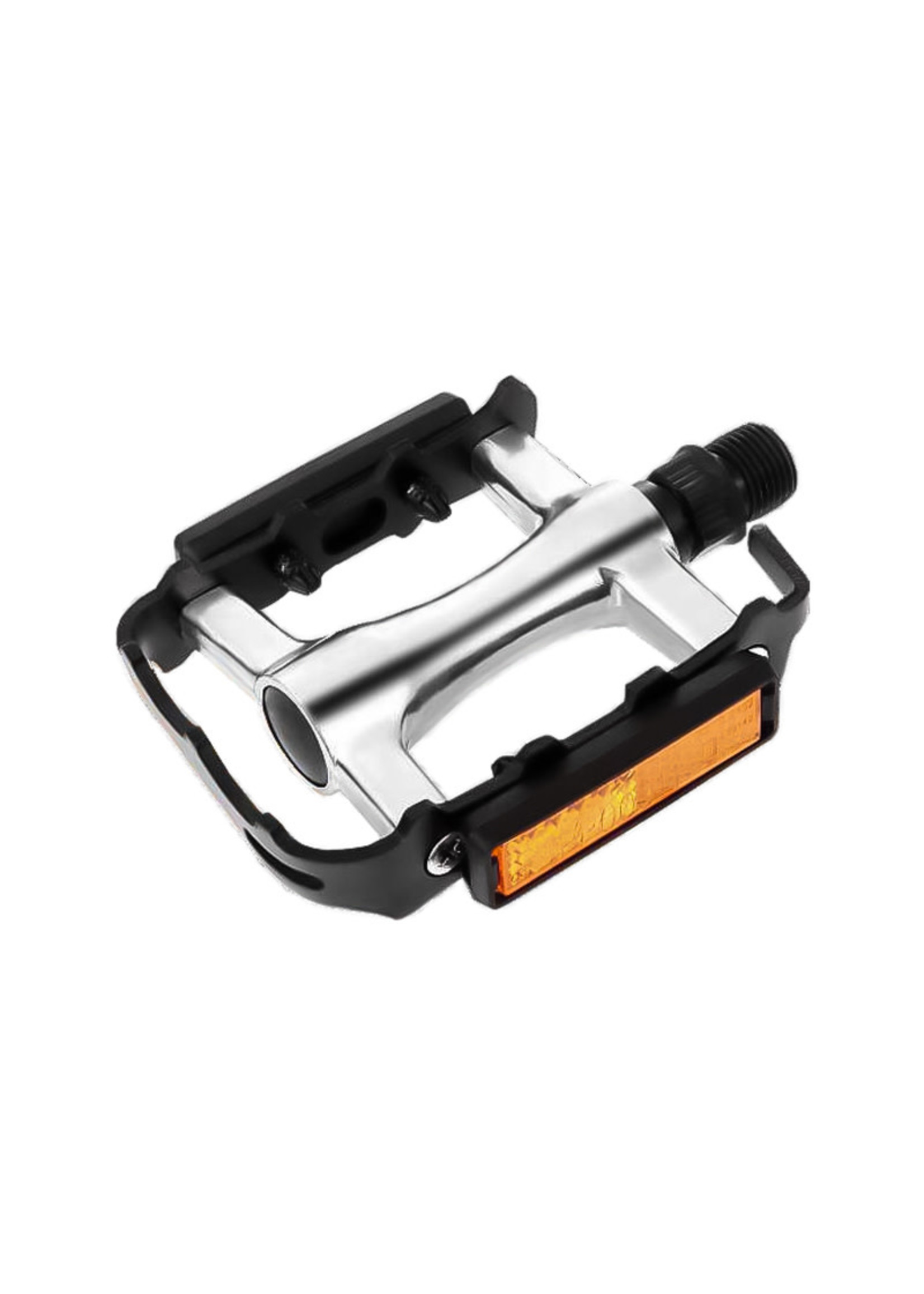 Damco Pédales Damco axe 9/16 corps argent cage noir