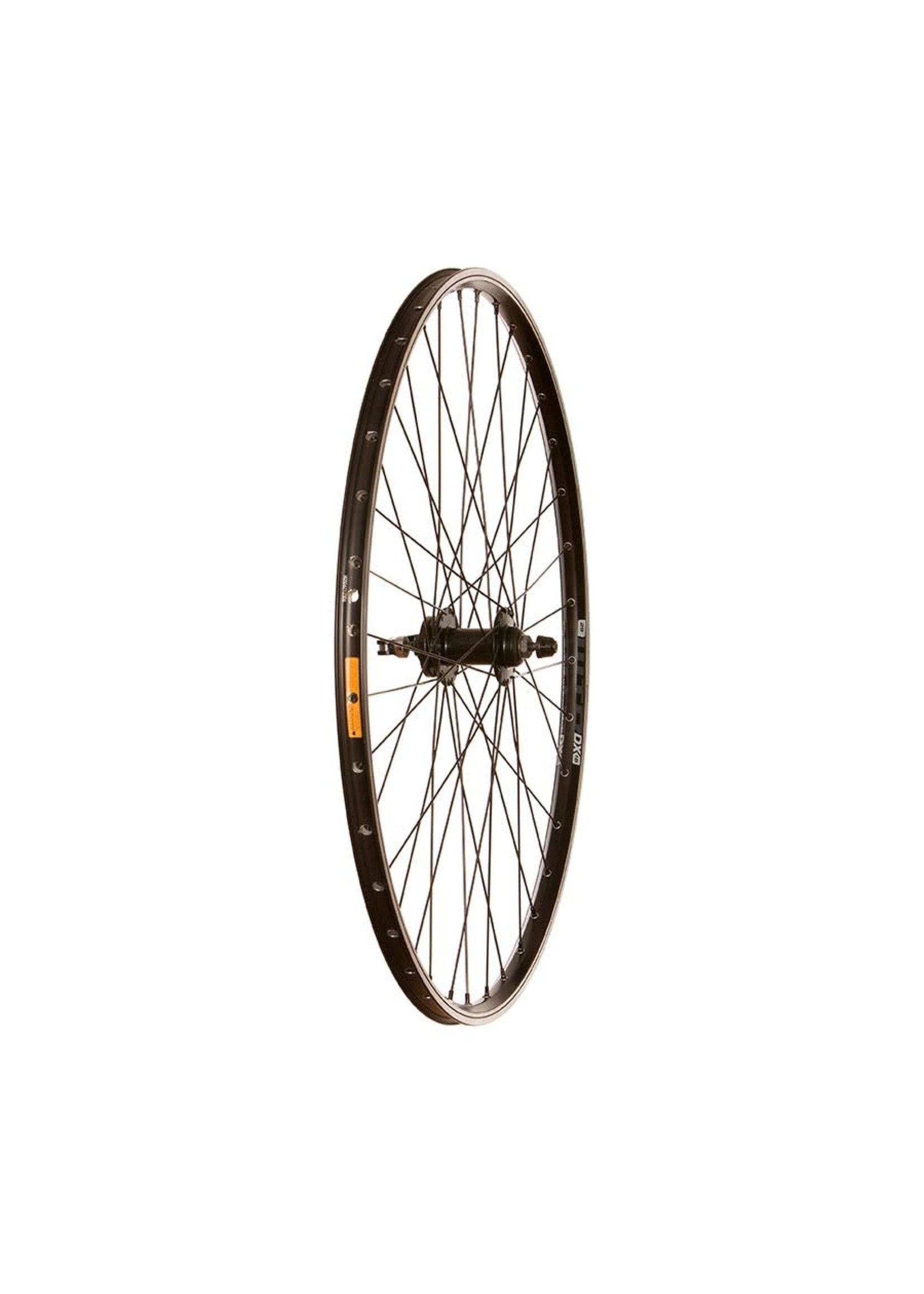 Roue Avant 700C, Jante WTB DX18, Moyeu Evo Scellé, 36 Rayons Sapim Inox noirs