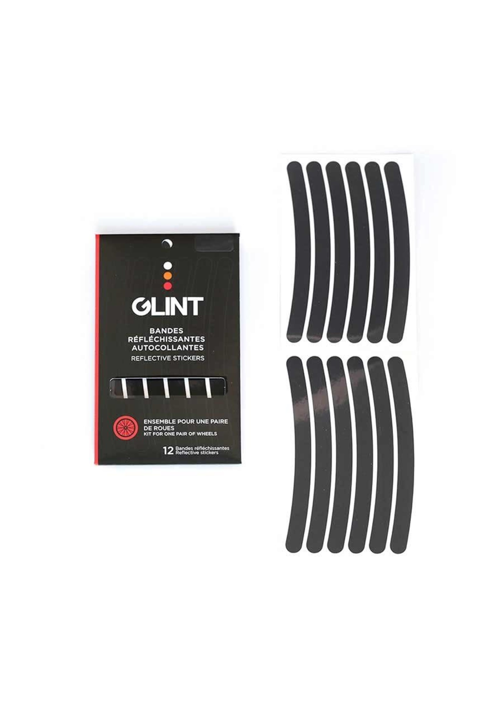 Glint Reflective GLINT Reflective Ensemble pour roues Noir Kit