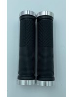 Poignée Vader 130mm kraton noir avec 2 coté lock-on en alliage argent