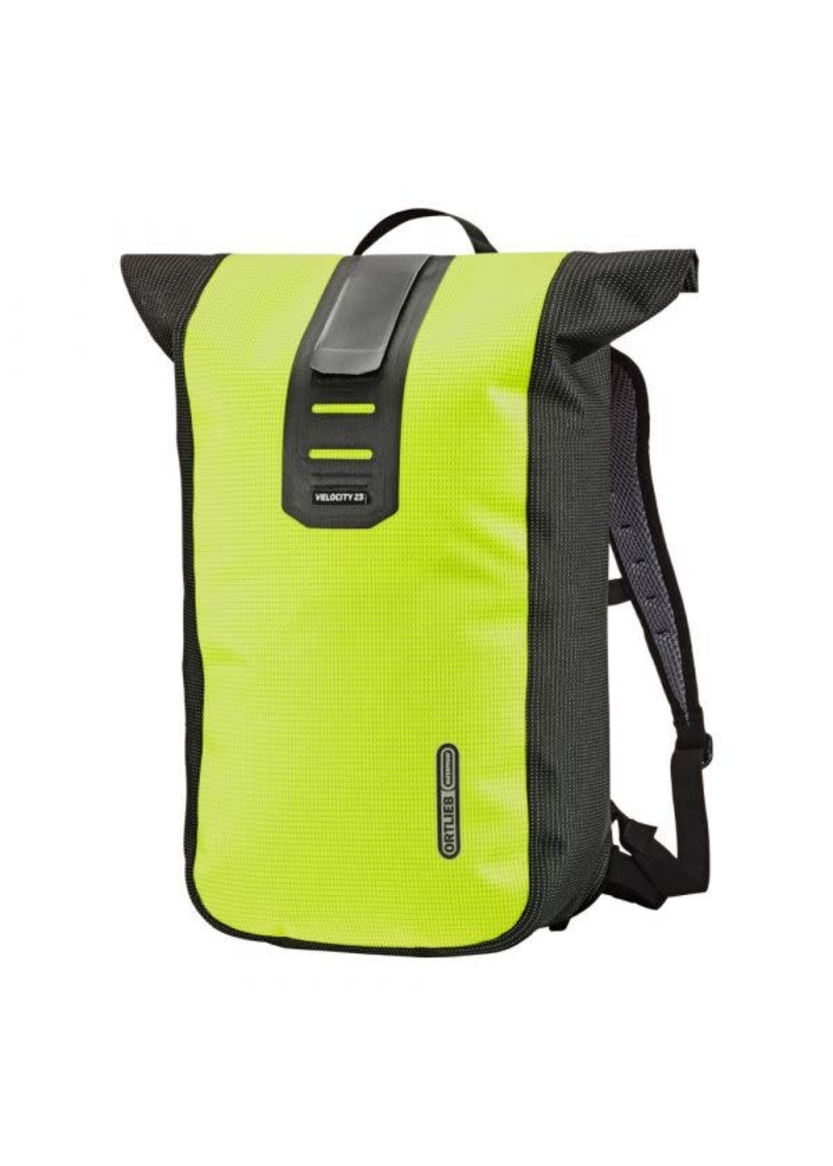 Ortlieb BACKPACK VELOCITY HIGH VISIBILITY YELLOW/BLACK REFELCTIVE 23L