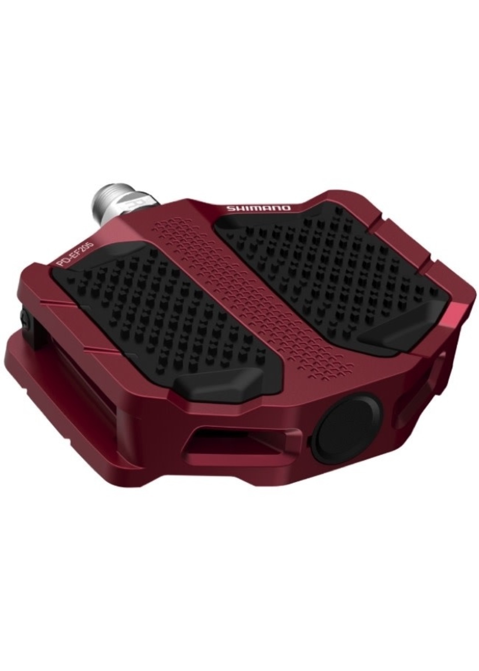 Shimano Pédales Plate-Forme Shimano PD-EF205, Rouges